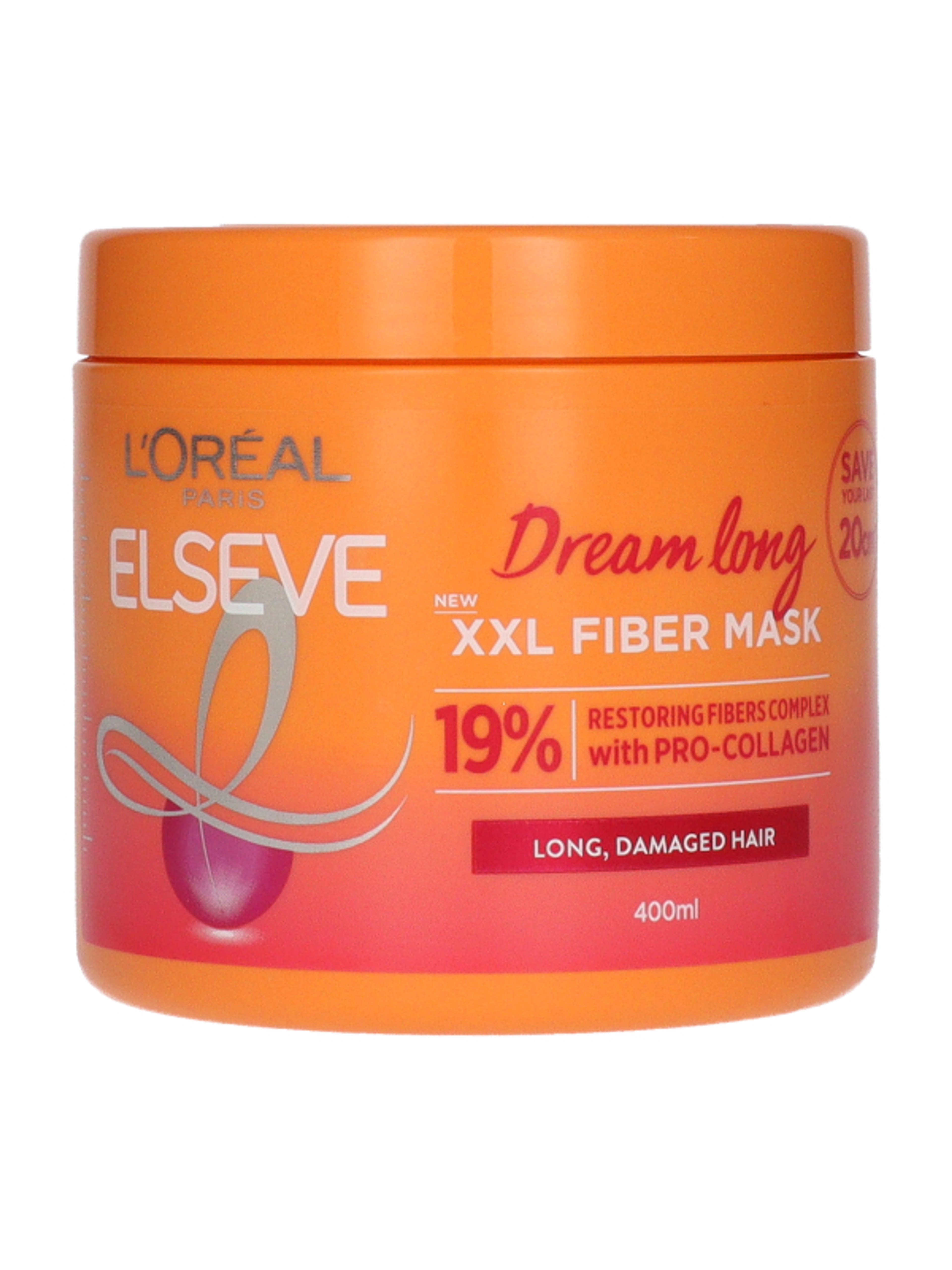 L'Oréal Paris Elseve Dream Long XXL Fiber hajmaszk - 400 ml