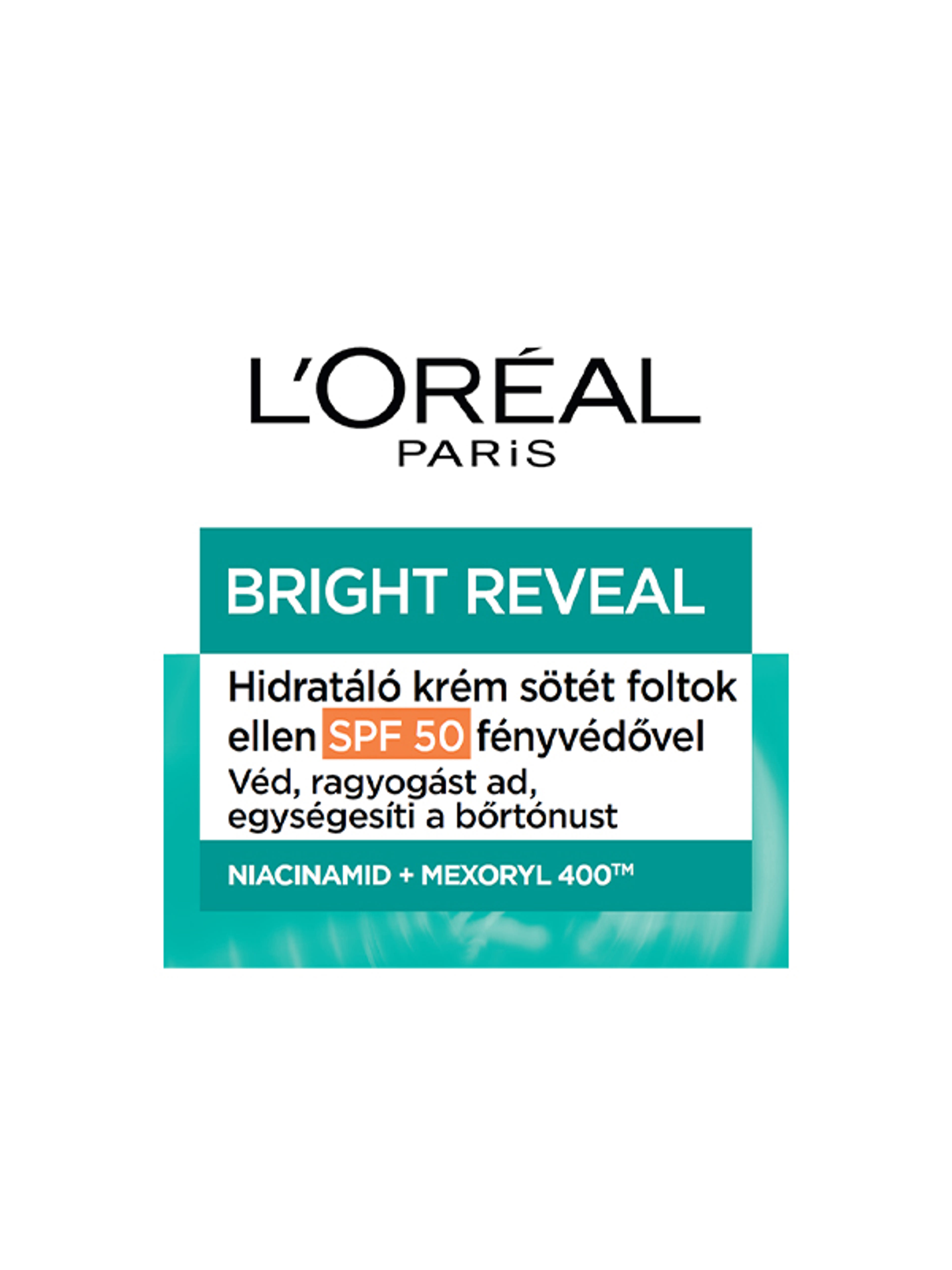 L'Oréal Paris Bright Reveal hidratáló krém sötét foltok ellen SPF50 - 50 ml