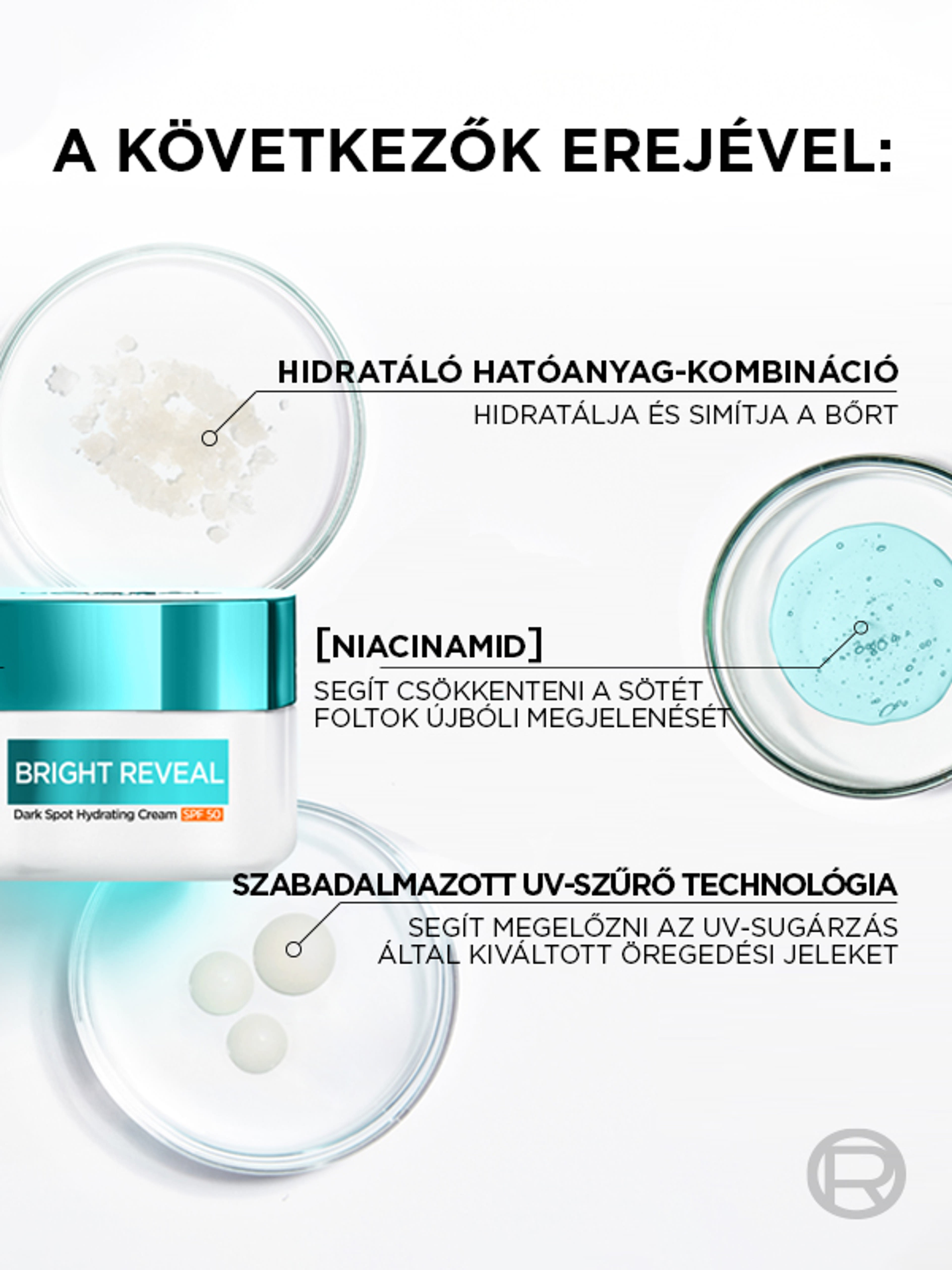 L'Oréal Paris Bright Reveal hidratáló krém sötét foltok ellen SPF50 - 50 ml-5