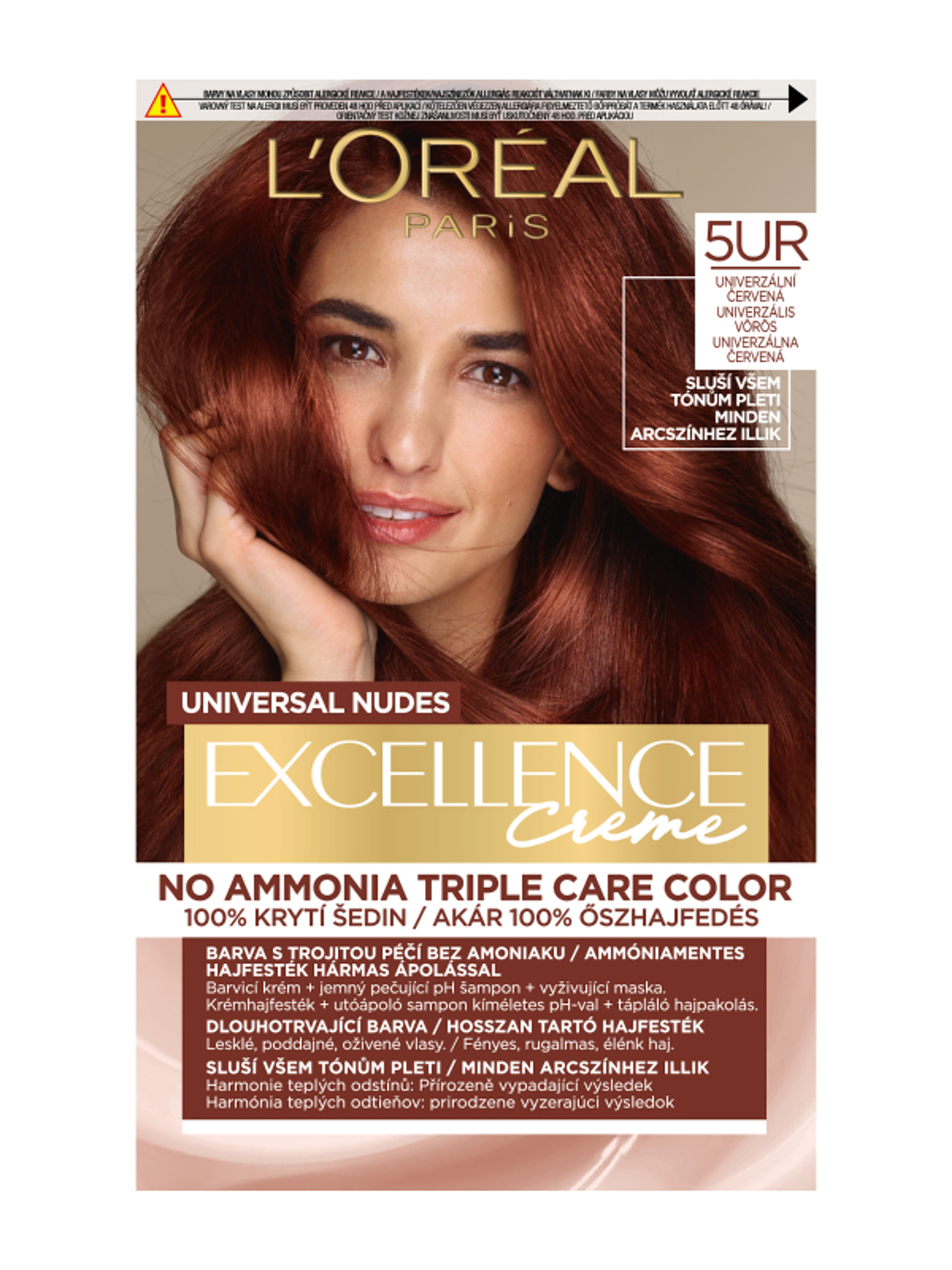 L'Oréal Paris Excellence Universal Nudes hajfesték /5U vörös - 1 db