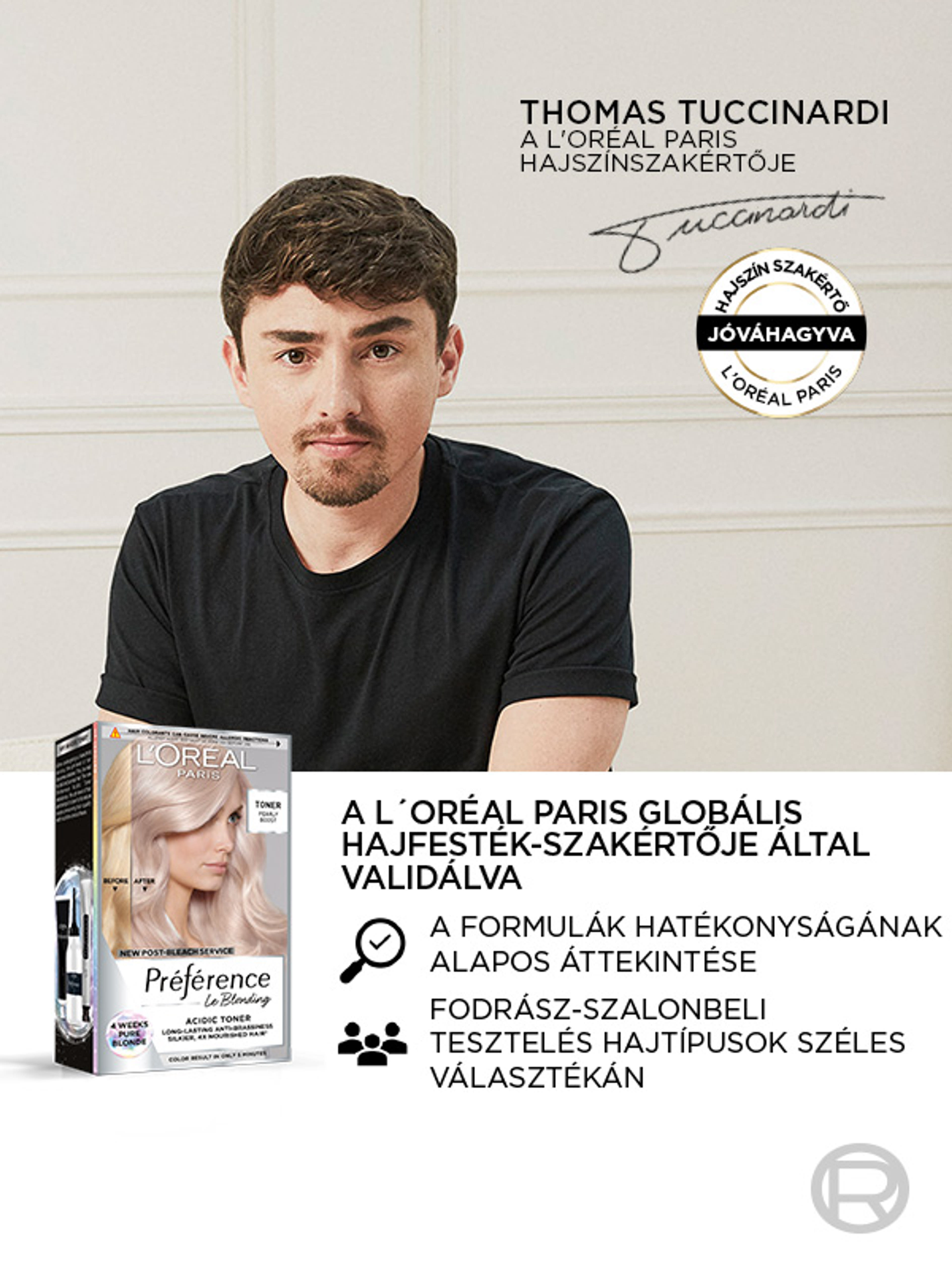 L'Oréal Paris Préférence toner /01 Plat Ice - 1 db-6