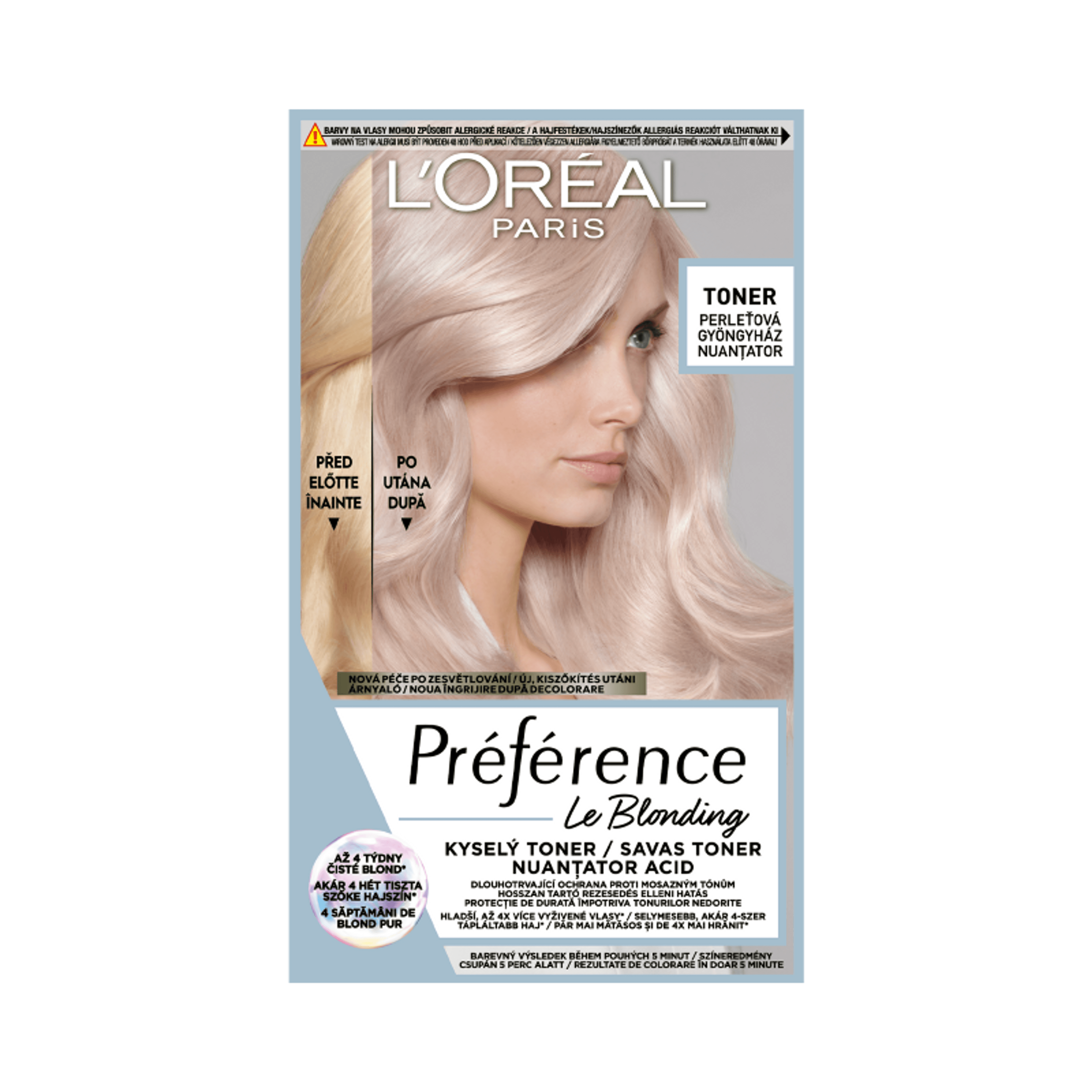 L'Oréal Paris Préférence Toner hajfesték /gyöngyház - 1 db