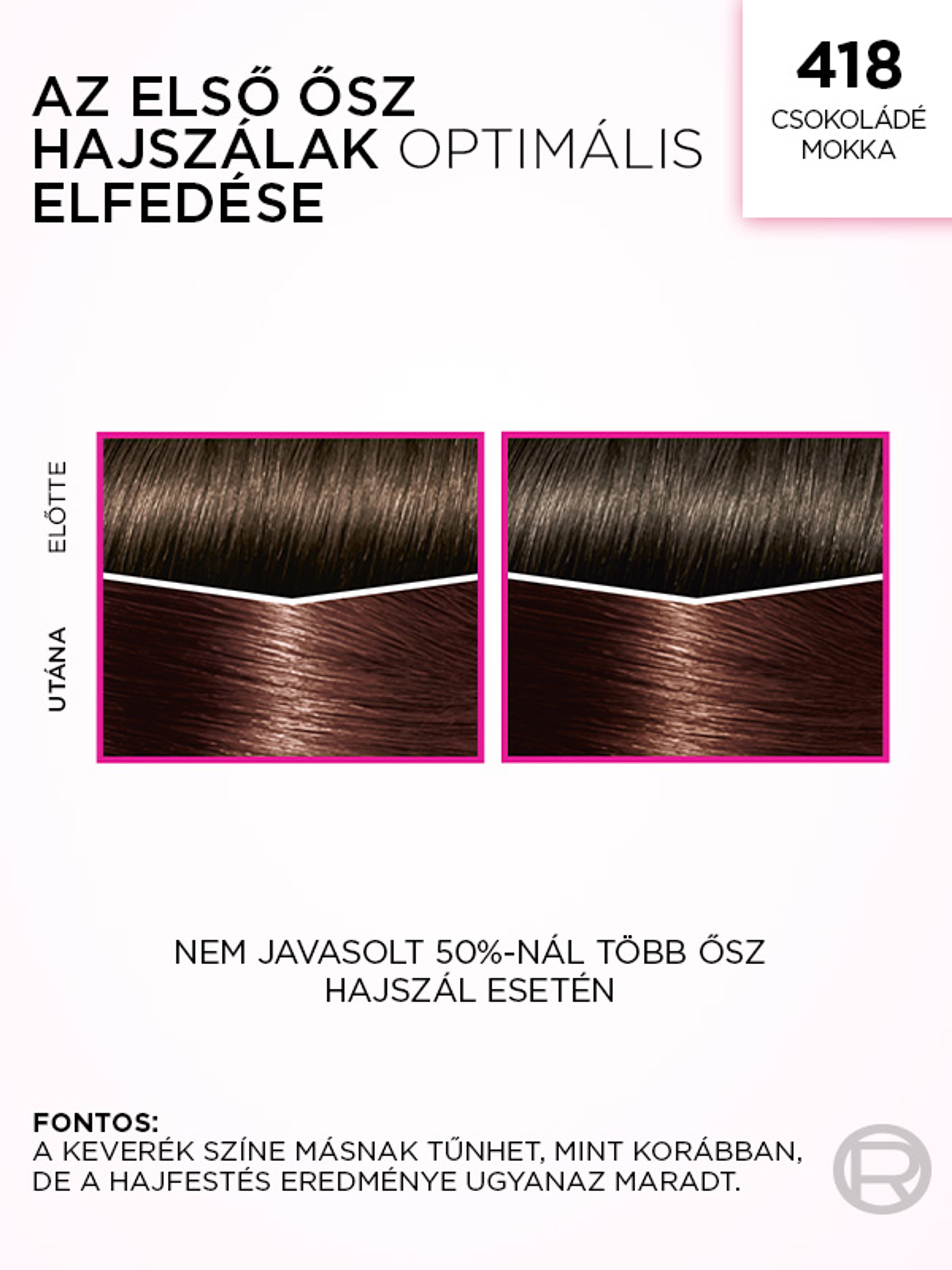L'Oréal Paris Casting Creme Gloss hajfesték /418 Chocolate Mocha - 180 ml-6