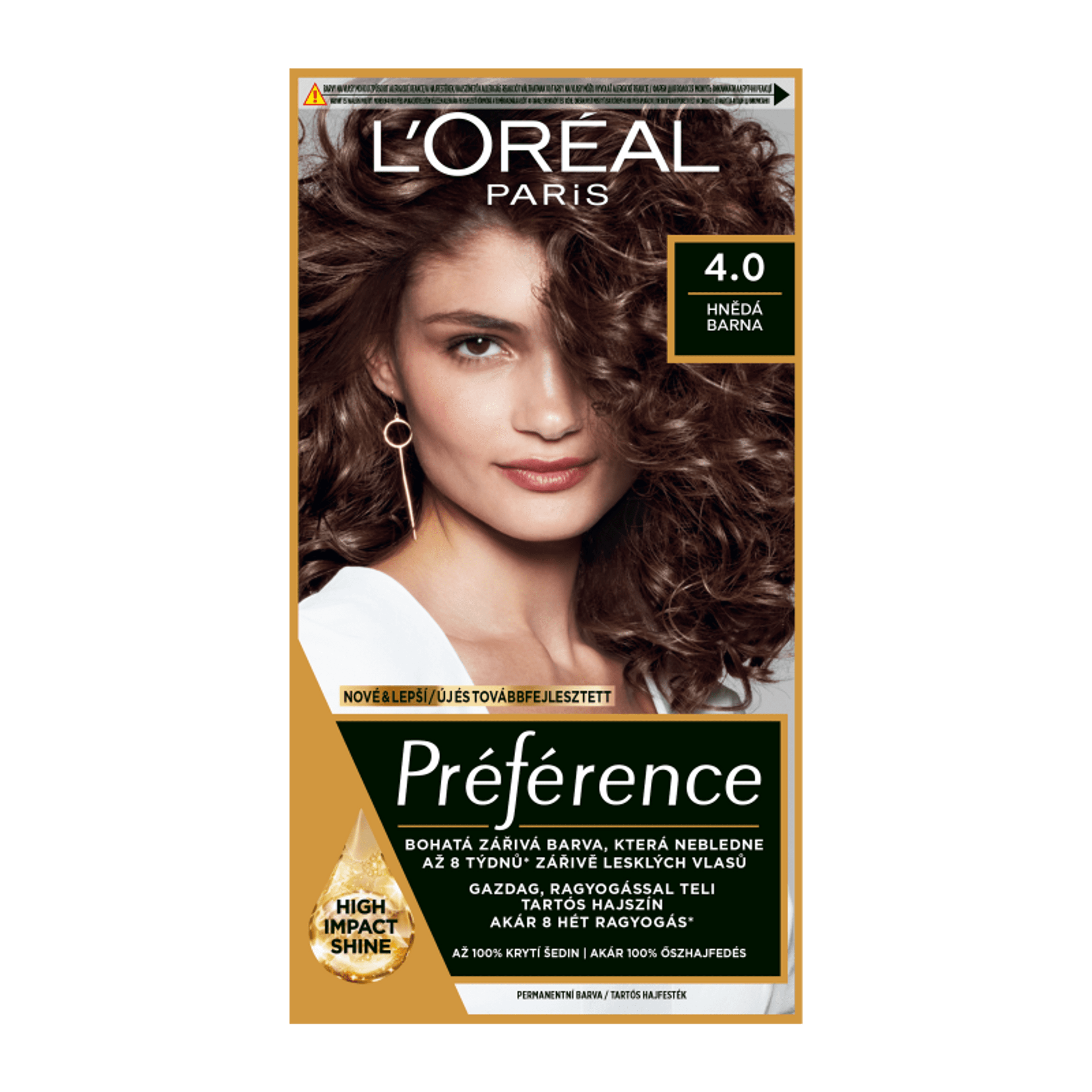 L'Oréal Paris Préférence hajfesték /4.0 barna - 1 db