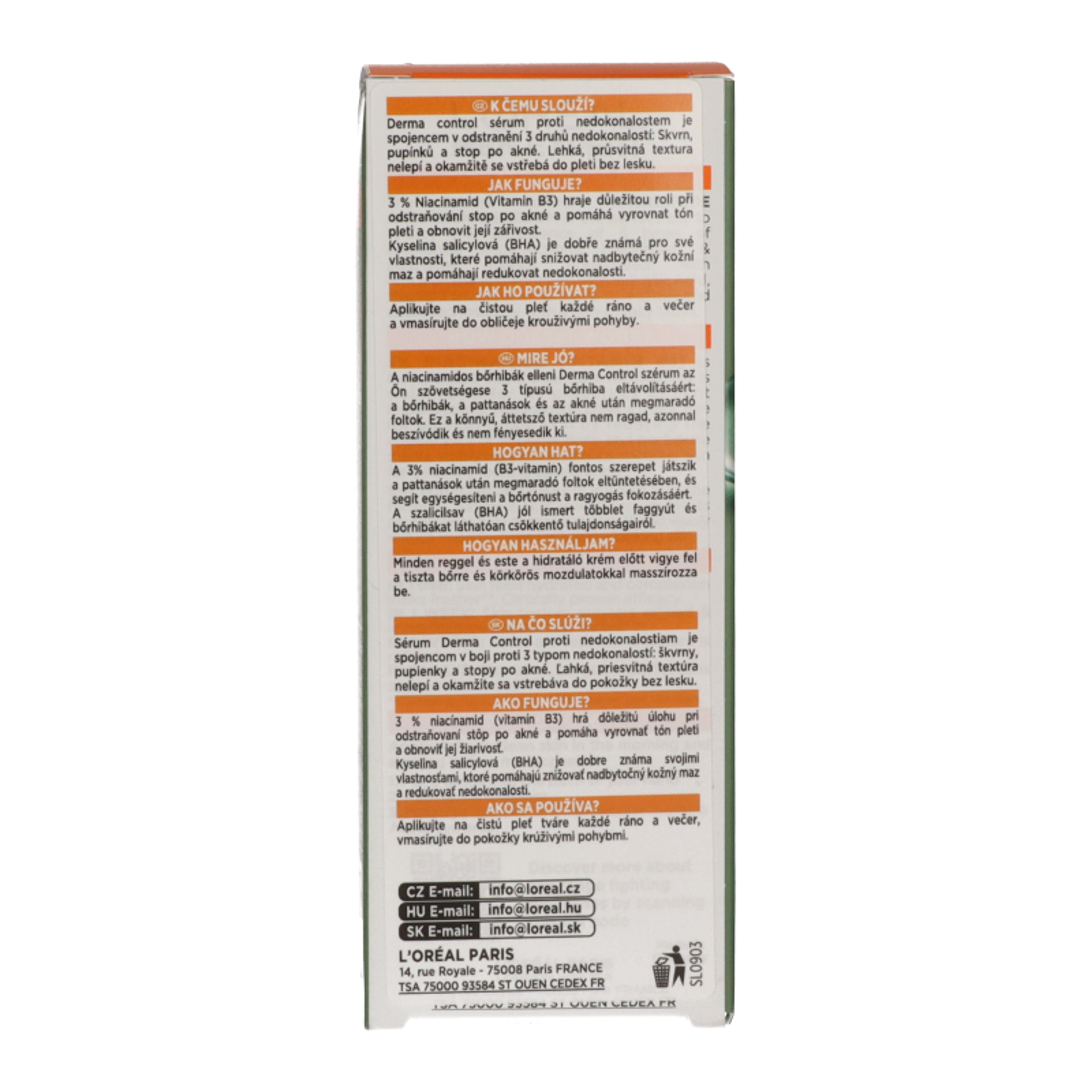 L'Oréal Men Expert Derma Control szérum niacinamiddal - 30 ml-2