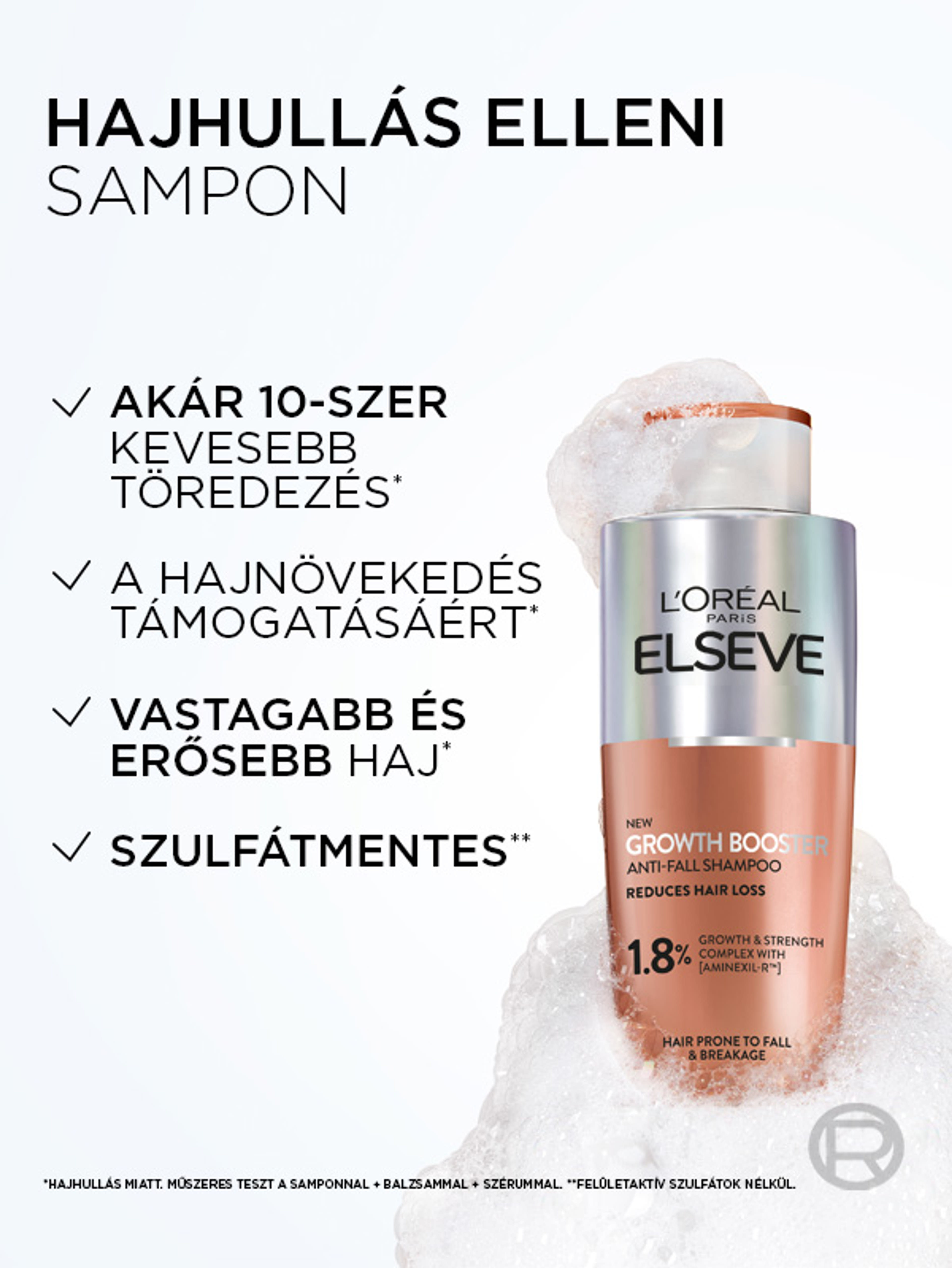 L'Oréal Paris Elseve Growth Booster sampon hajhullás ellen - 200 ml-4