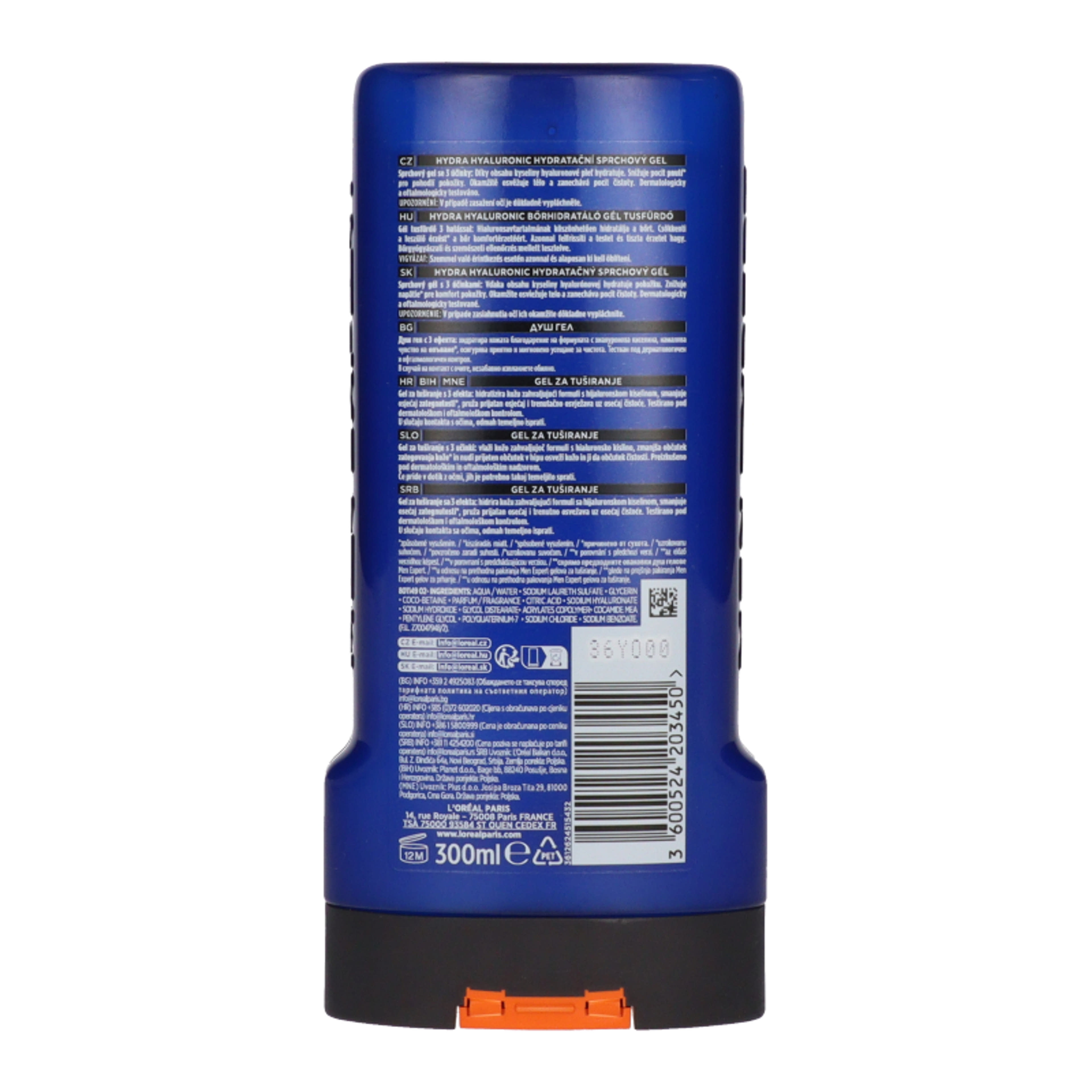 L'Oréal Men Expert Hydra Hyaluronic tusfürdő - 300 ml-3
