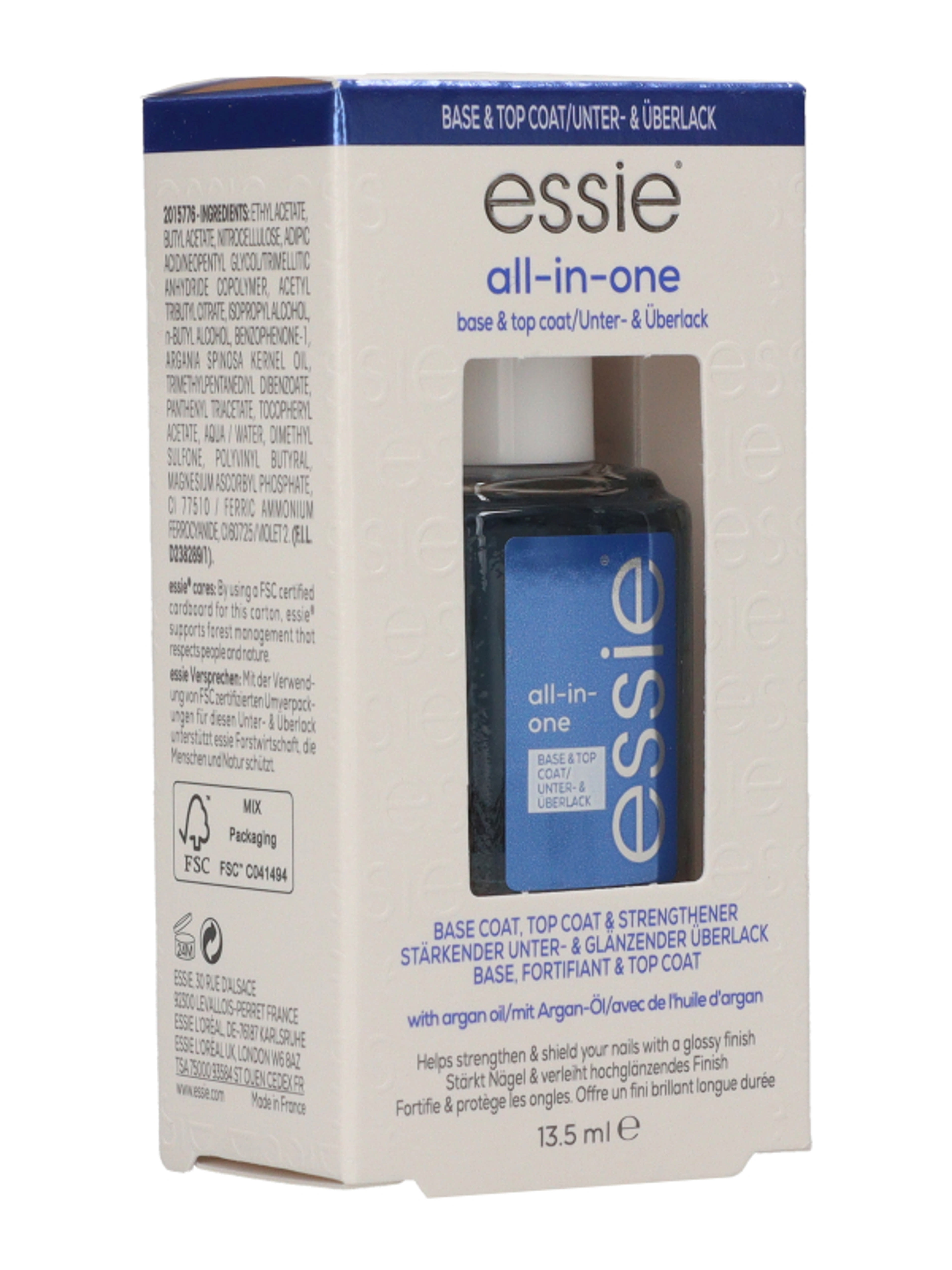 Essie Bace Coat All In One alap és fedőlakk - 1 db-5