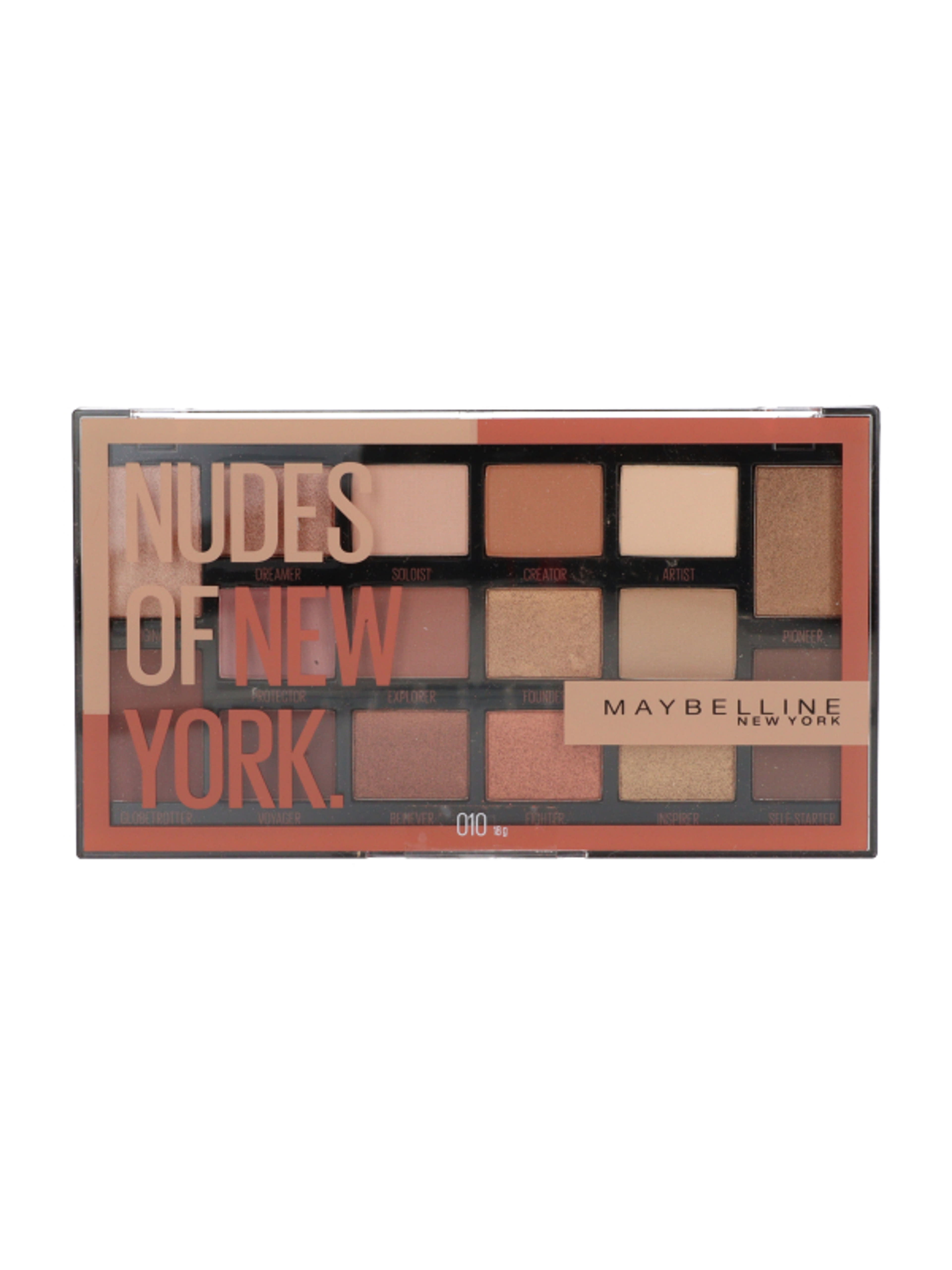 Maybelline NoMad szemhéjpúder paletta /10 Nudes - 1 db