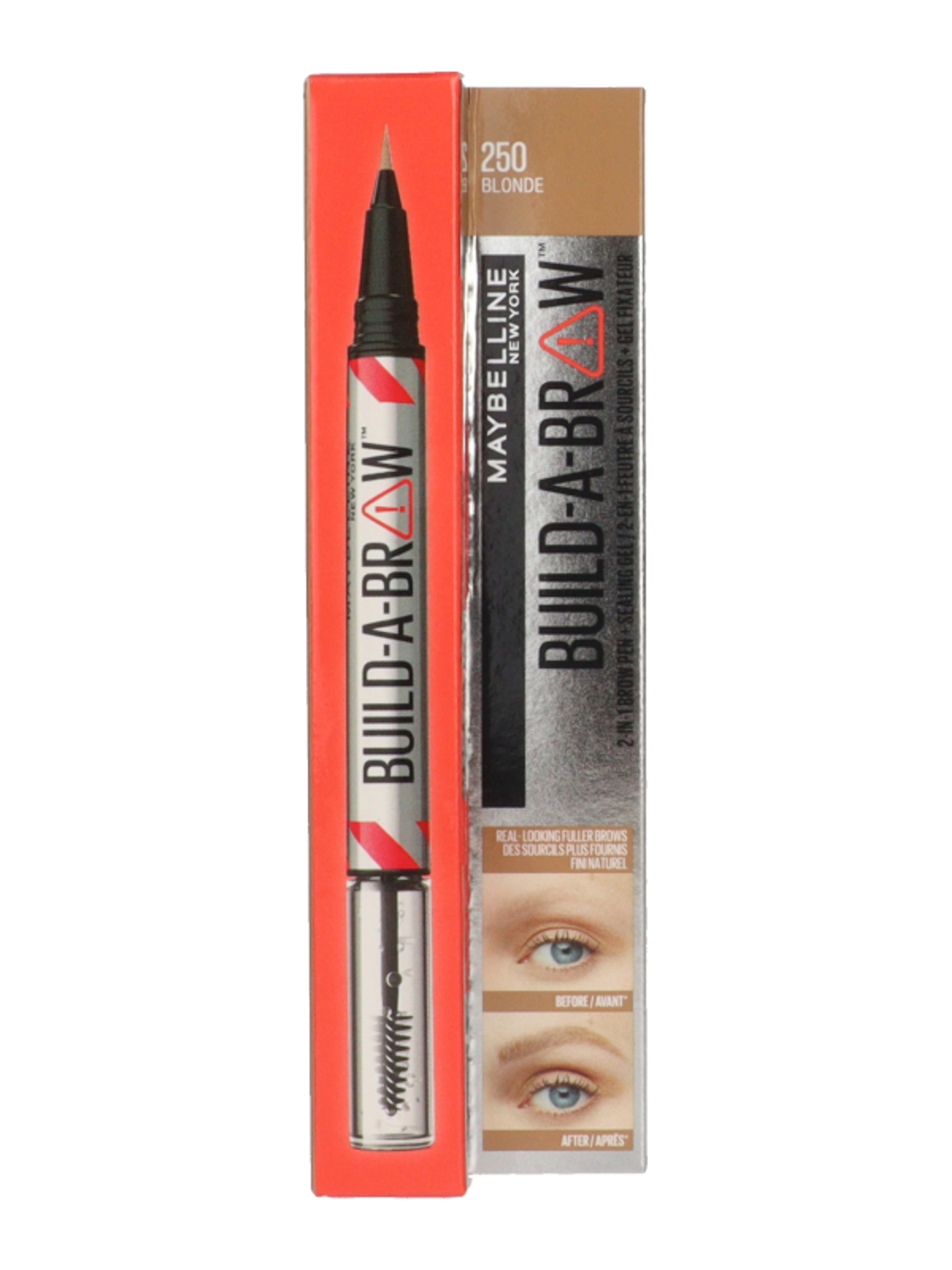 Maybelline Build A Brow 2in1 szemöldökgél /250 Blond - 1 db-1