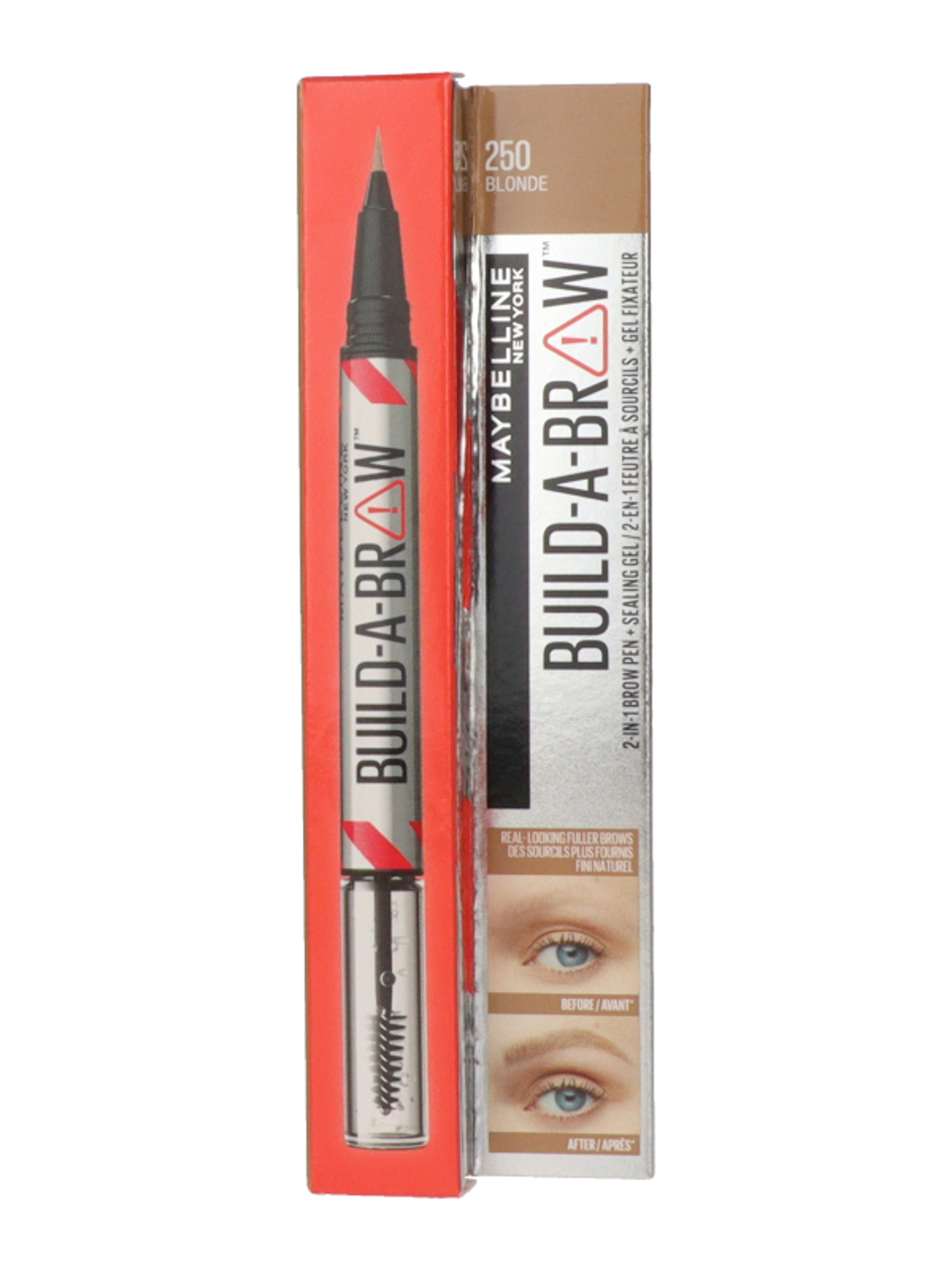 Maybelline Build A Brow 2in1 szemöldökgél /250 Blond - 1 db-2