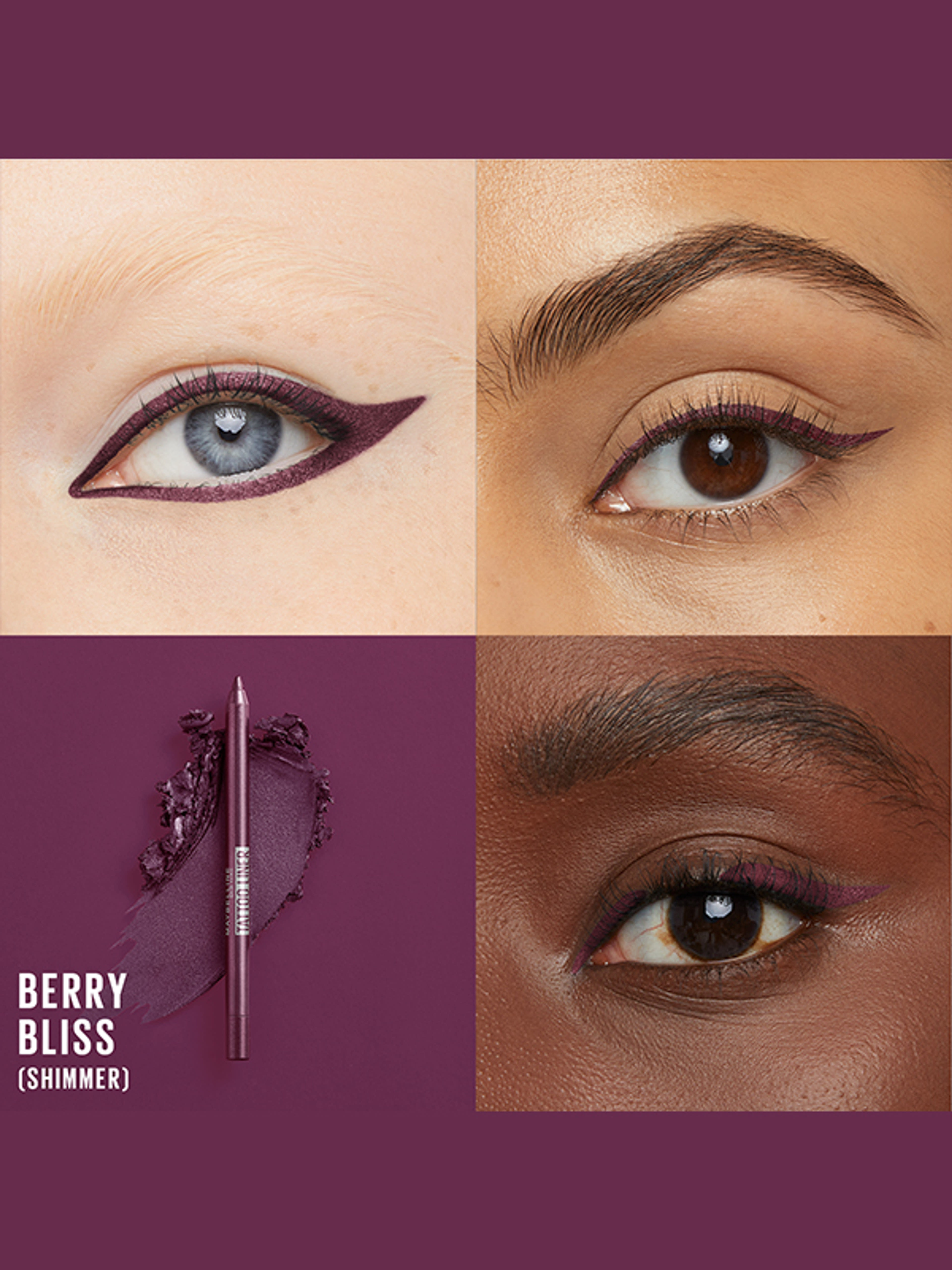 Maybelline Tatto Liner gél állagú szemceruza /Berry Bliss - 1 db-4