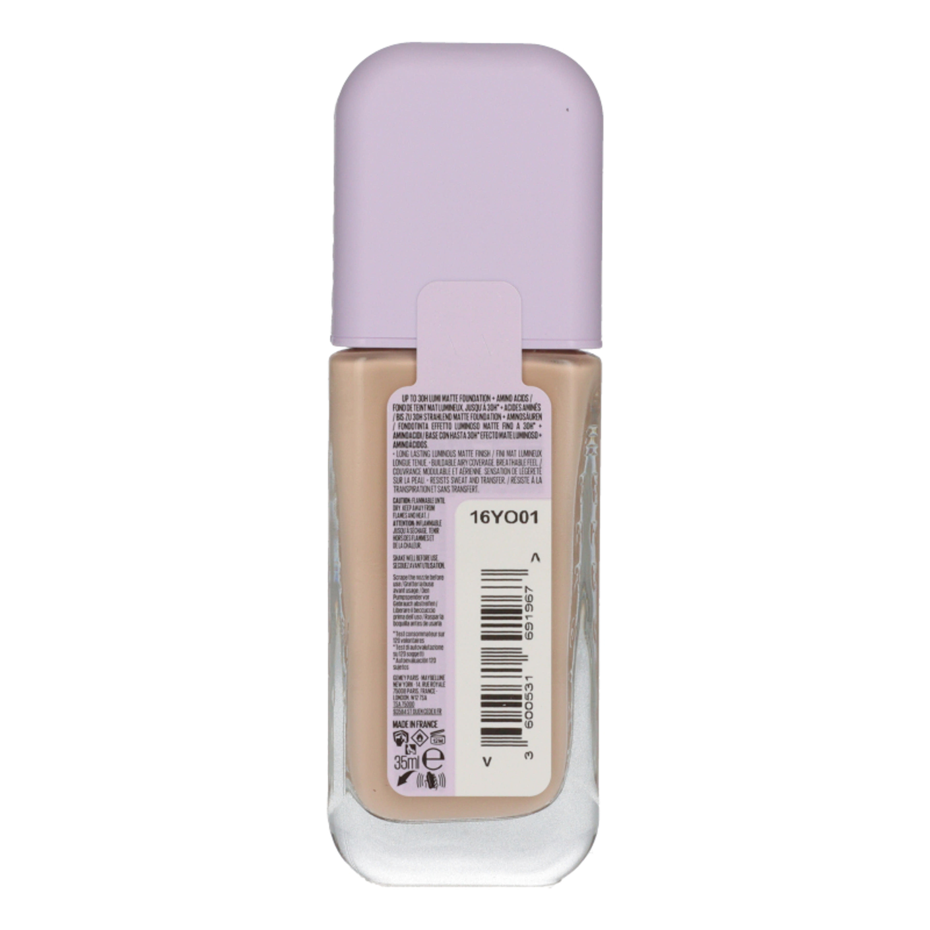 Maybelline SuperStay Lumi Matt alapozó /96 - 1 db-2
