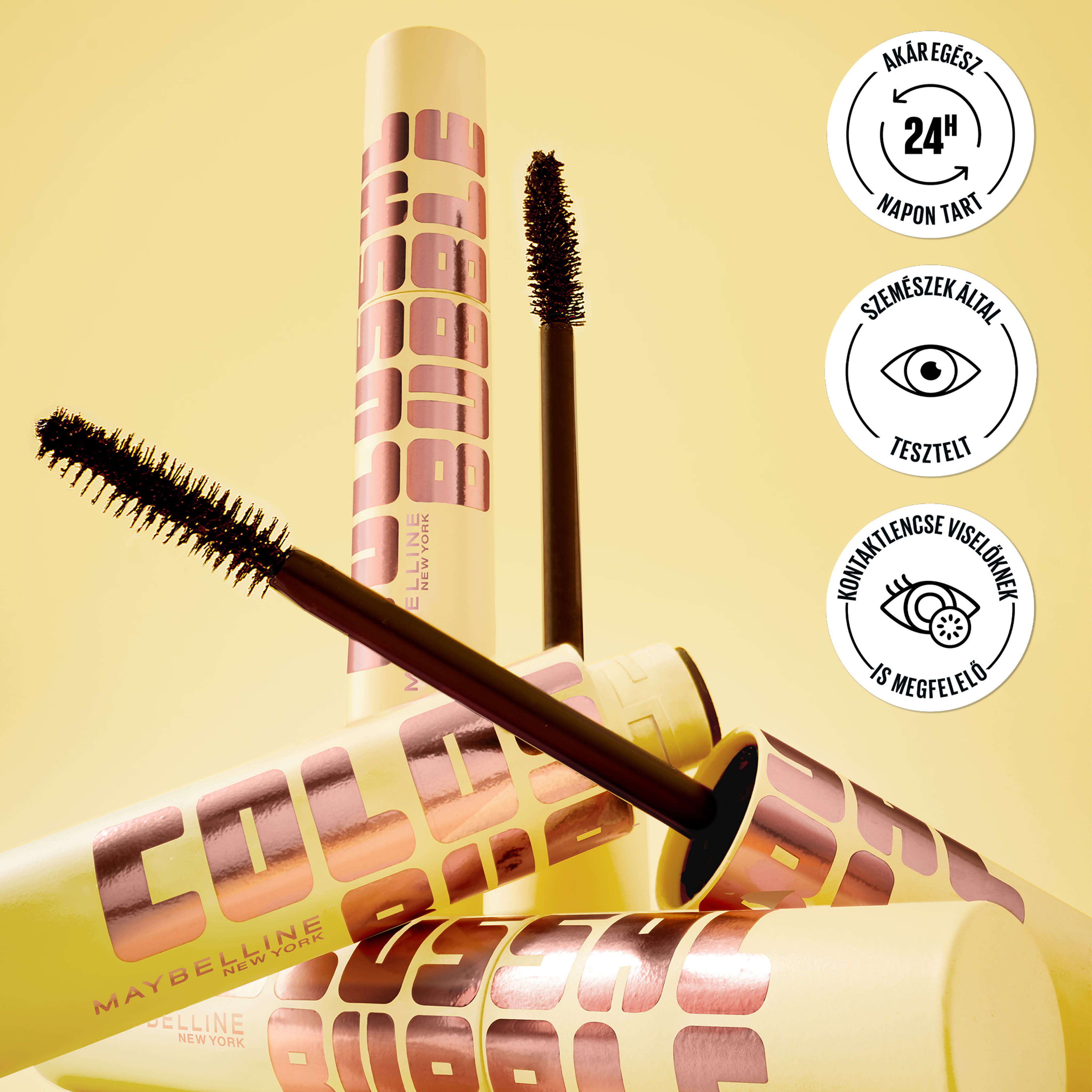 Maybelline Colossal Bubble vízálló szempillaspirál /fekete - 1 db-2