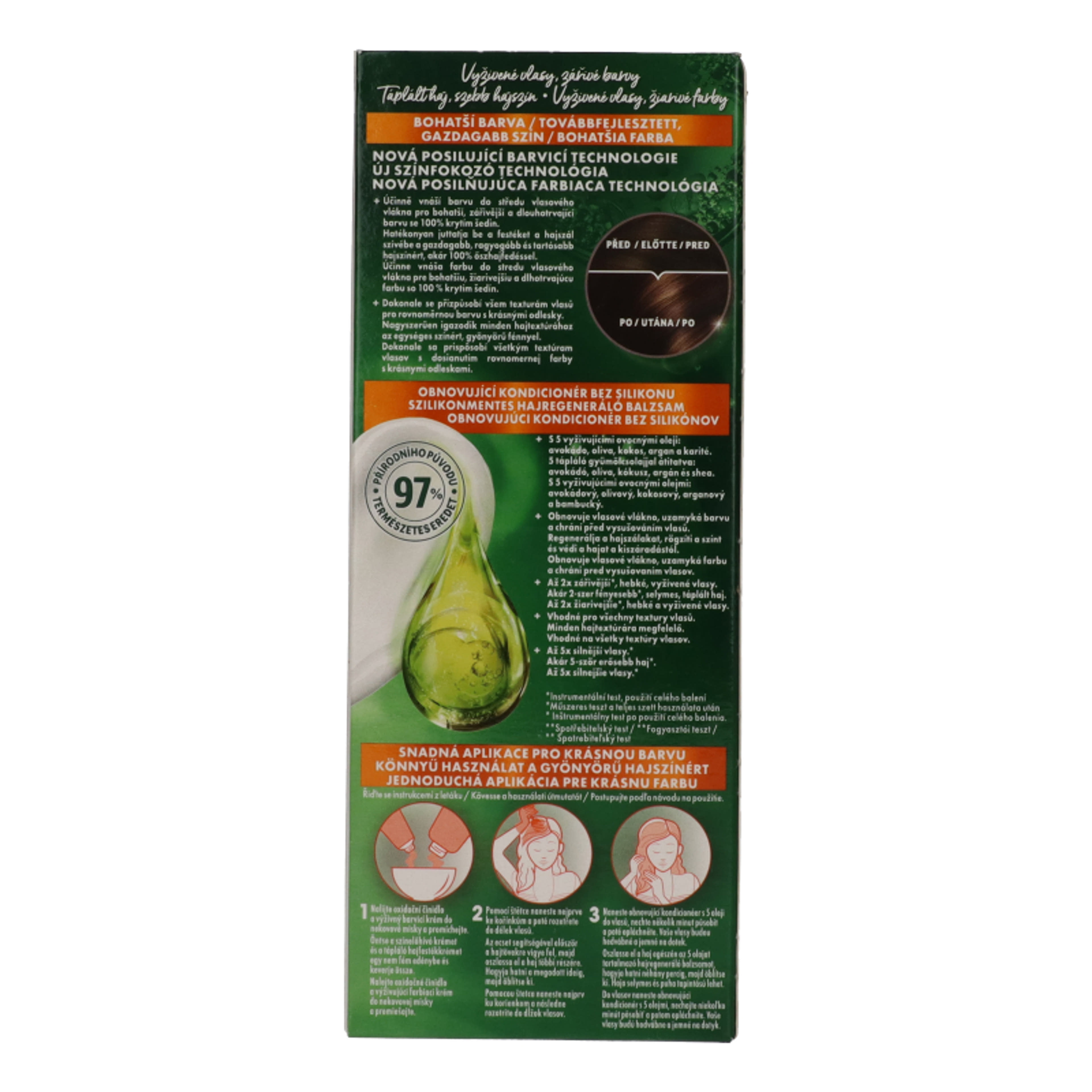 Garnier Color Naturals Tartós hajfesték 4 Természetes barna - 1 db-4