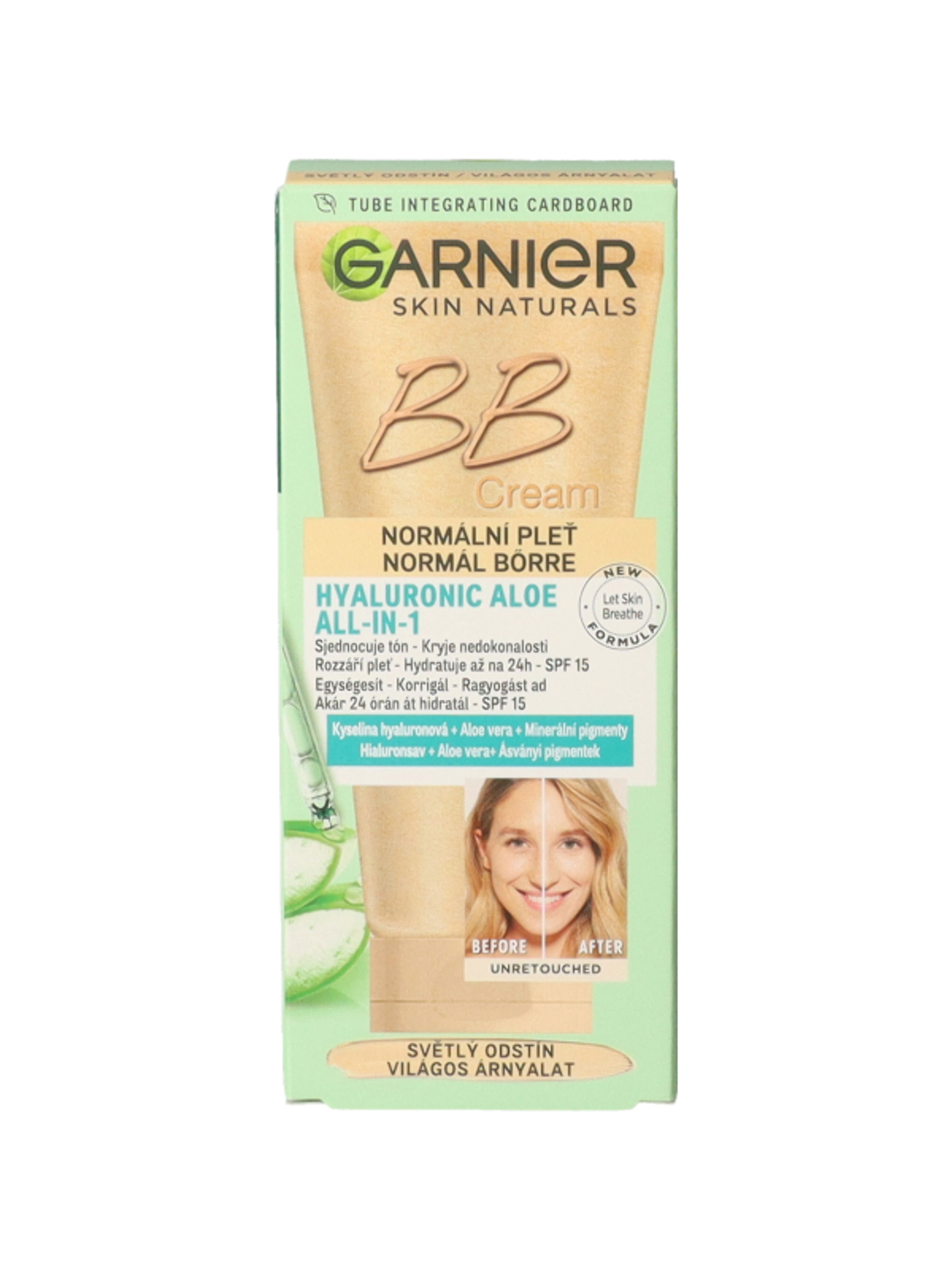 Garnier Skin Naturals All-In-One Perfecting Care BB Krém Normál Bőrre Világos Árnyalat SPF 15 - 50 ml-4