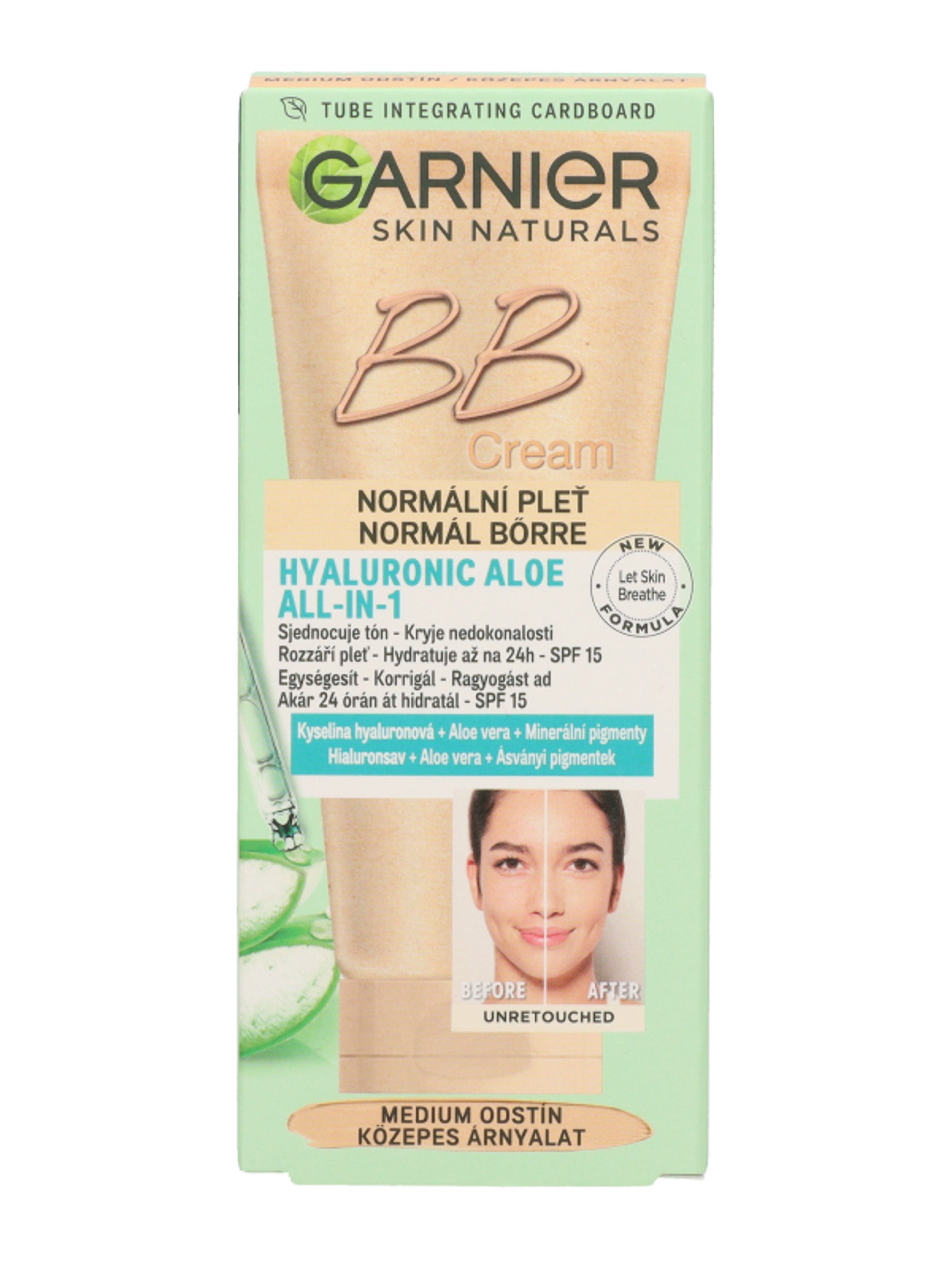 Garnier Skin Naturals All-In-One Perfecting Care BB Krém Normál Bőrre Közepes Árnyalat SPF 15 - 50 ml-5