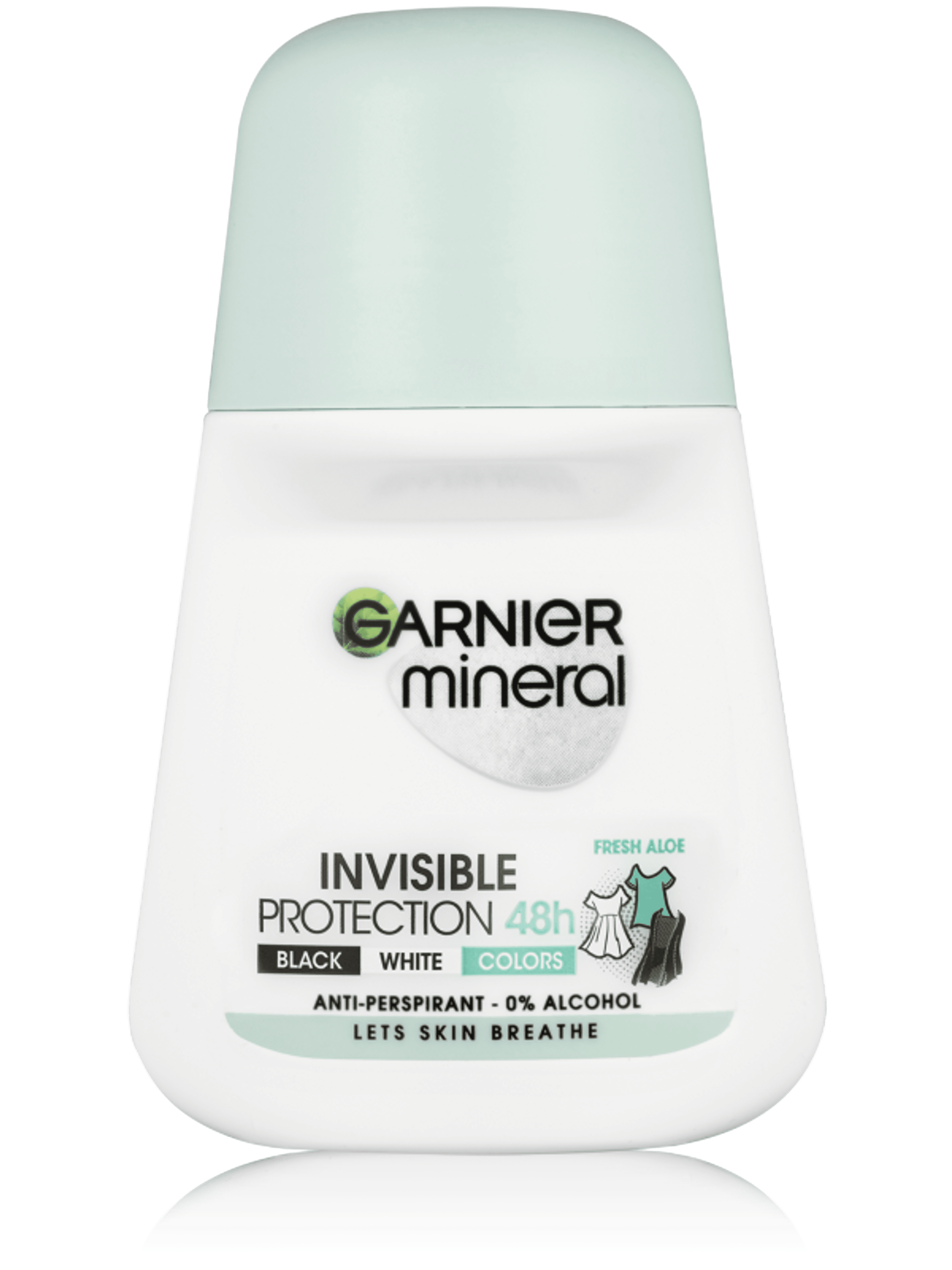 Garnier Mineral Invisible Black & White & Colors Clean Fresh izzadásgátló golyós dezodor - 50 ml