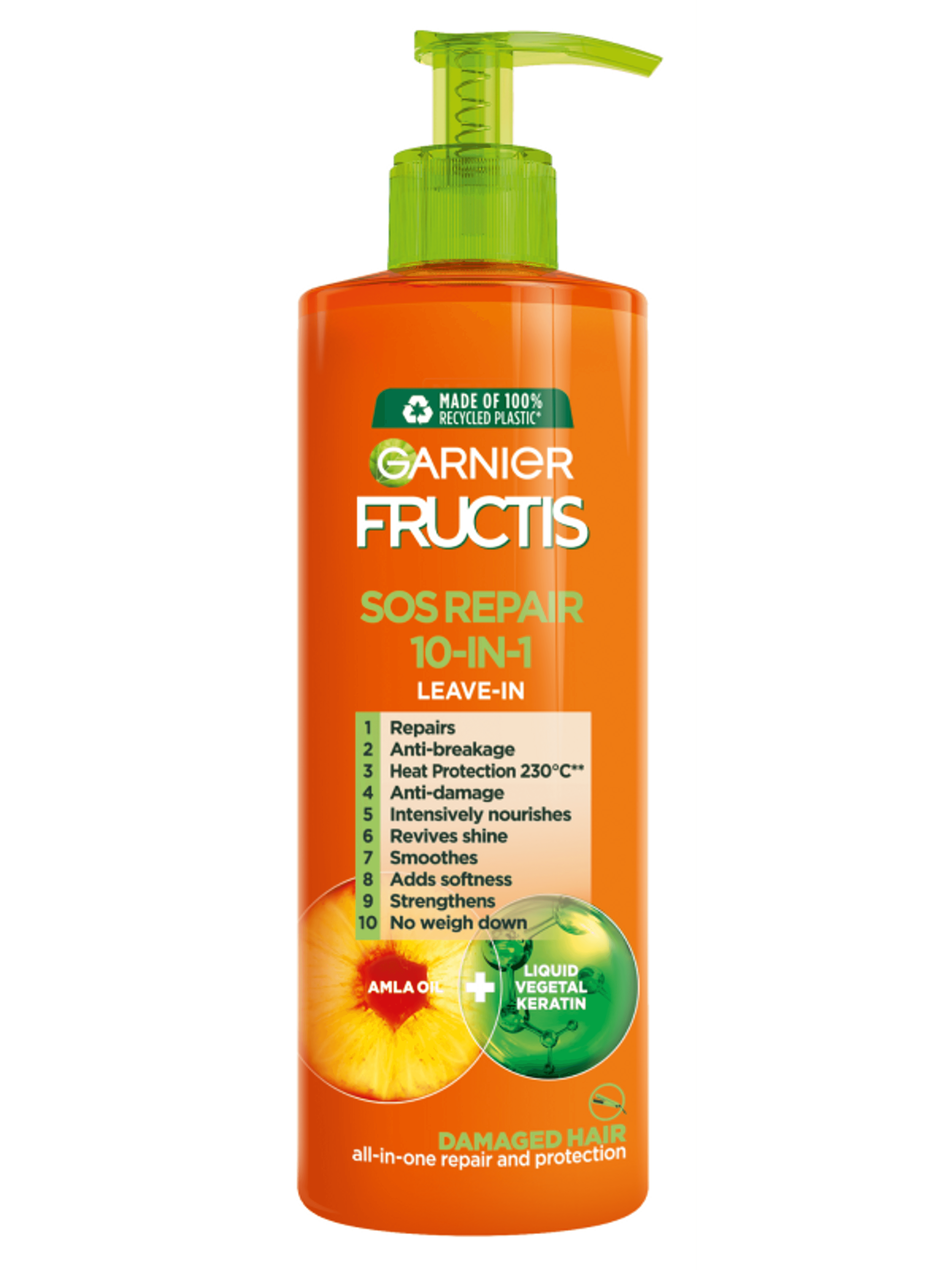 Garnier Fructis SOS Repair 10in1 nem kiöblítendő hajápoló krém - 400 ml