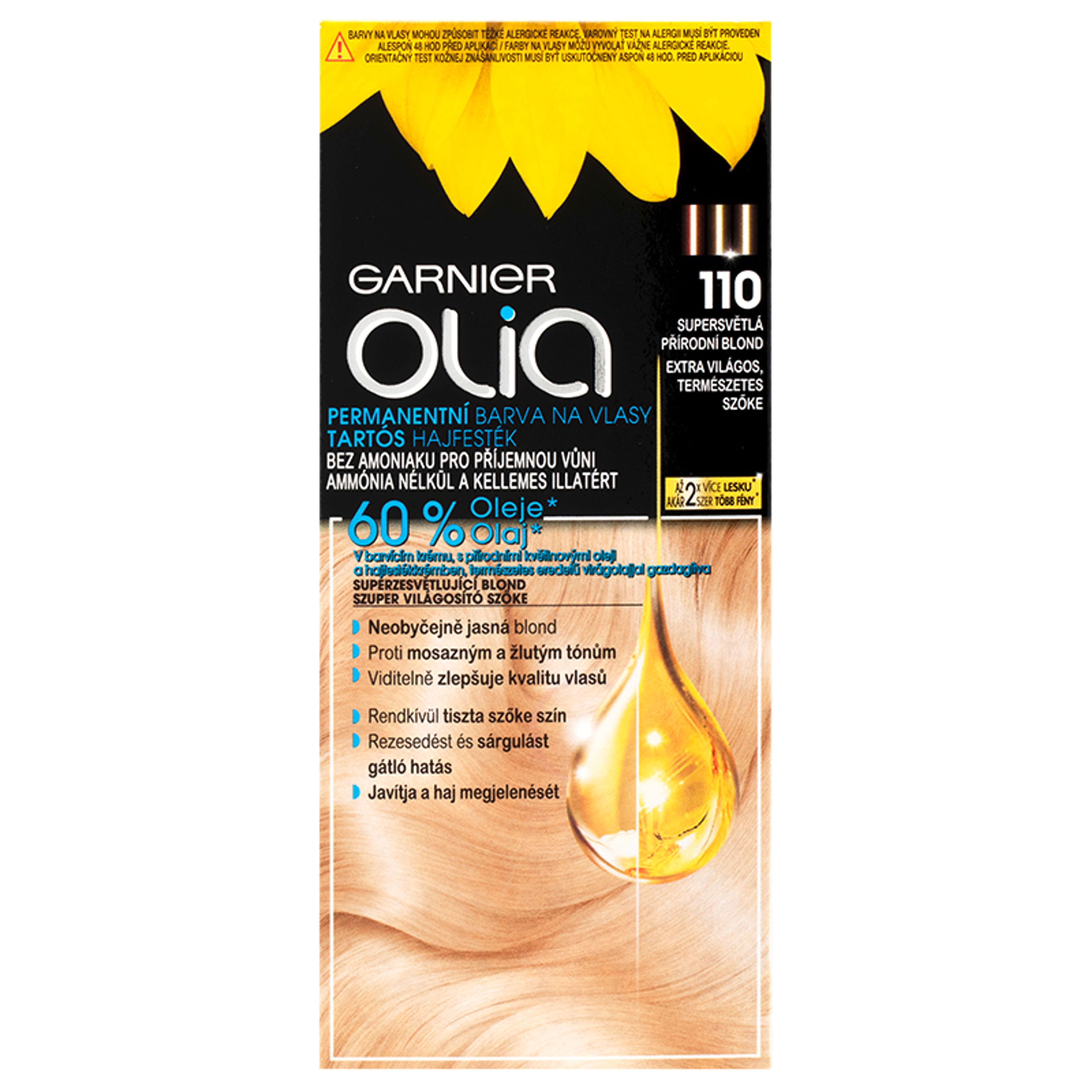 Garnier Olia tartós hajfesték 110 Extra világos természetes szőke - 1 db-2