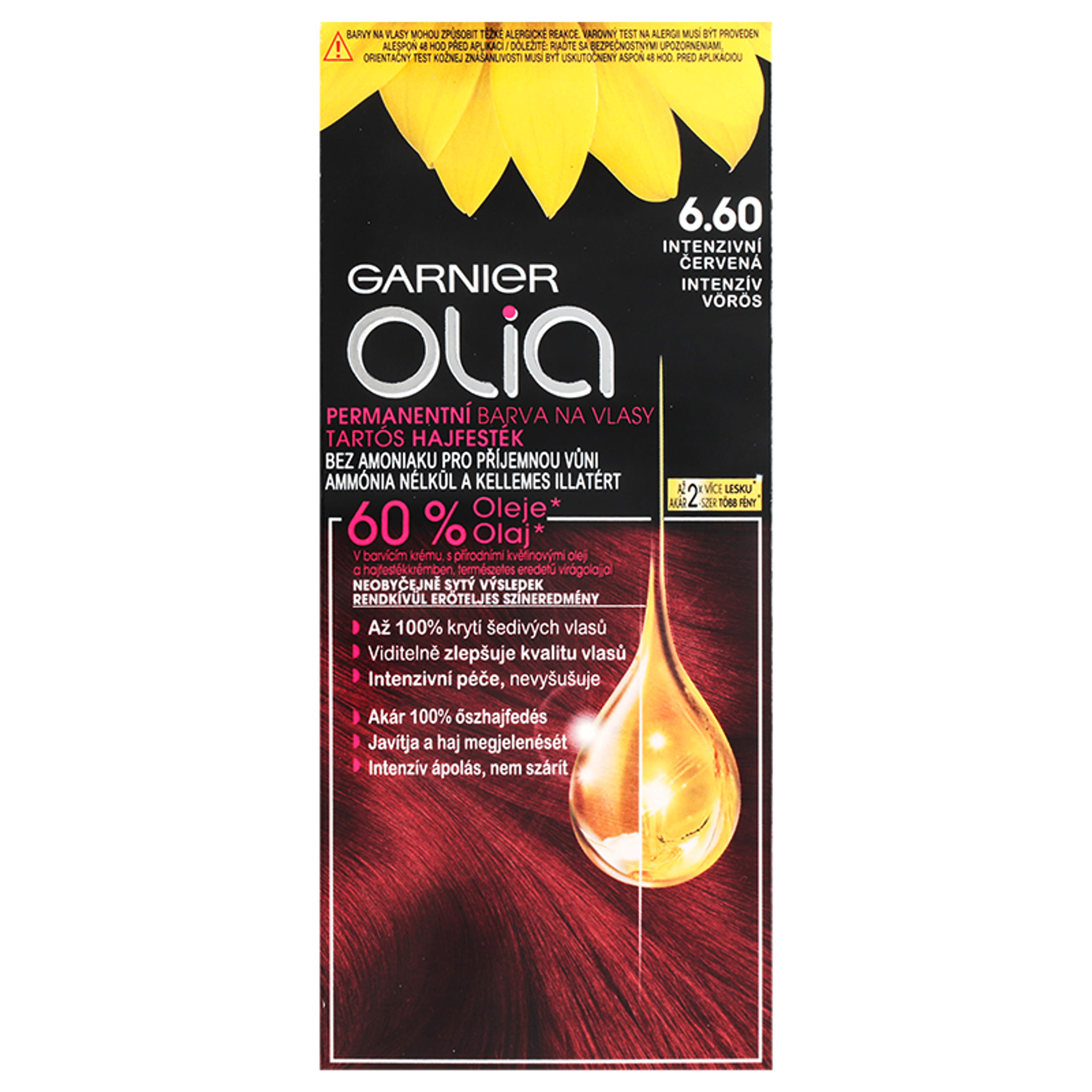 Garnier Olia tartós hajfesték 6.60 Intenzív vörös - 1 db-2