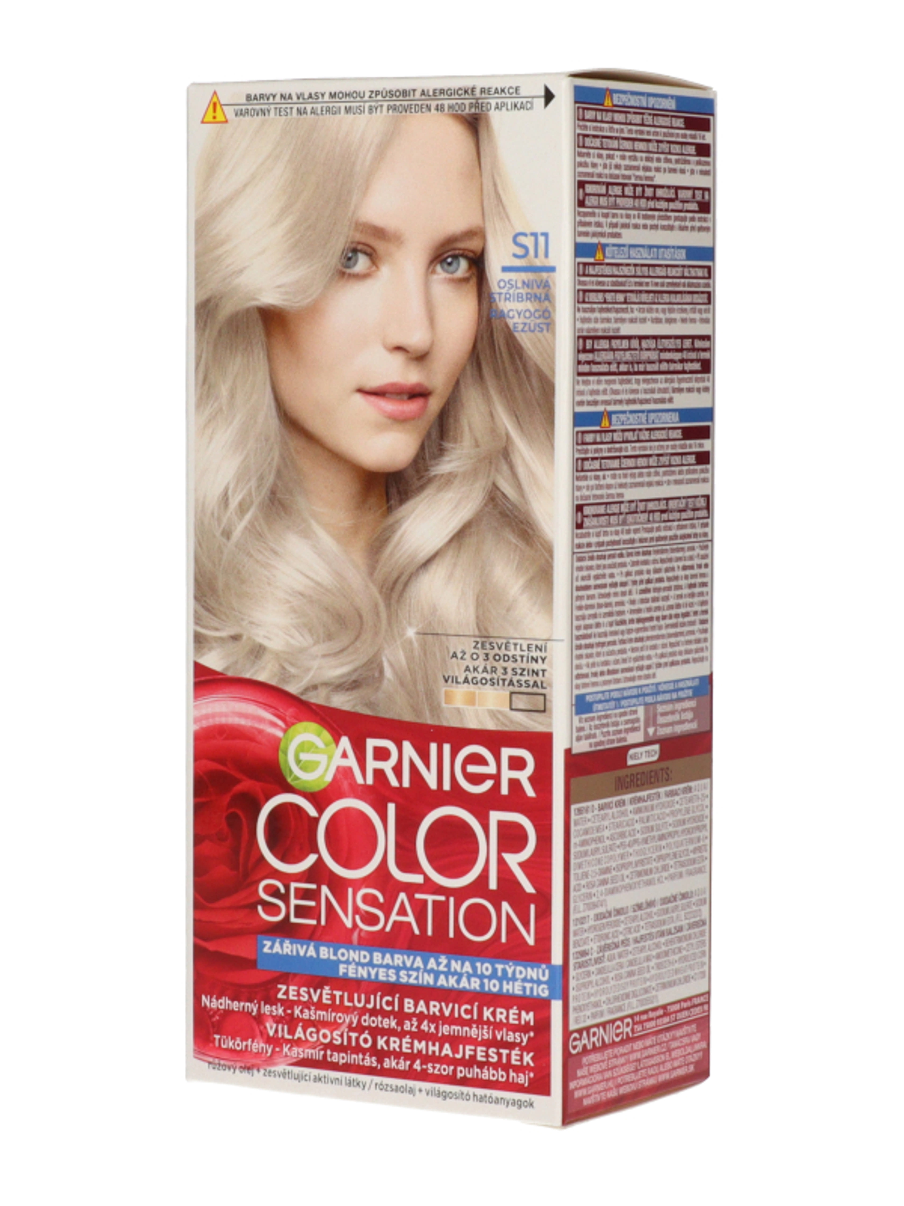 Garnier Color Sensation tartós hajfesték /S11 ragyogó ezüst - 110 ml-2