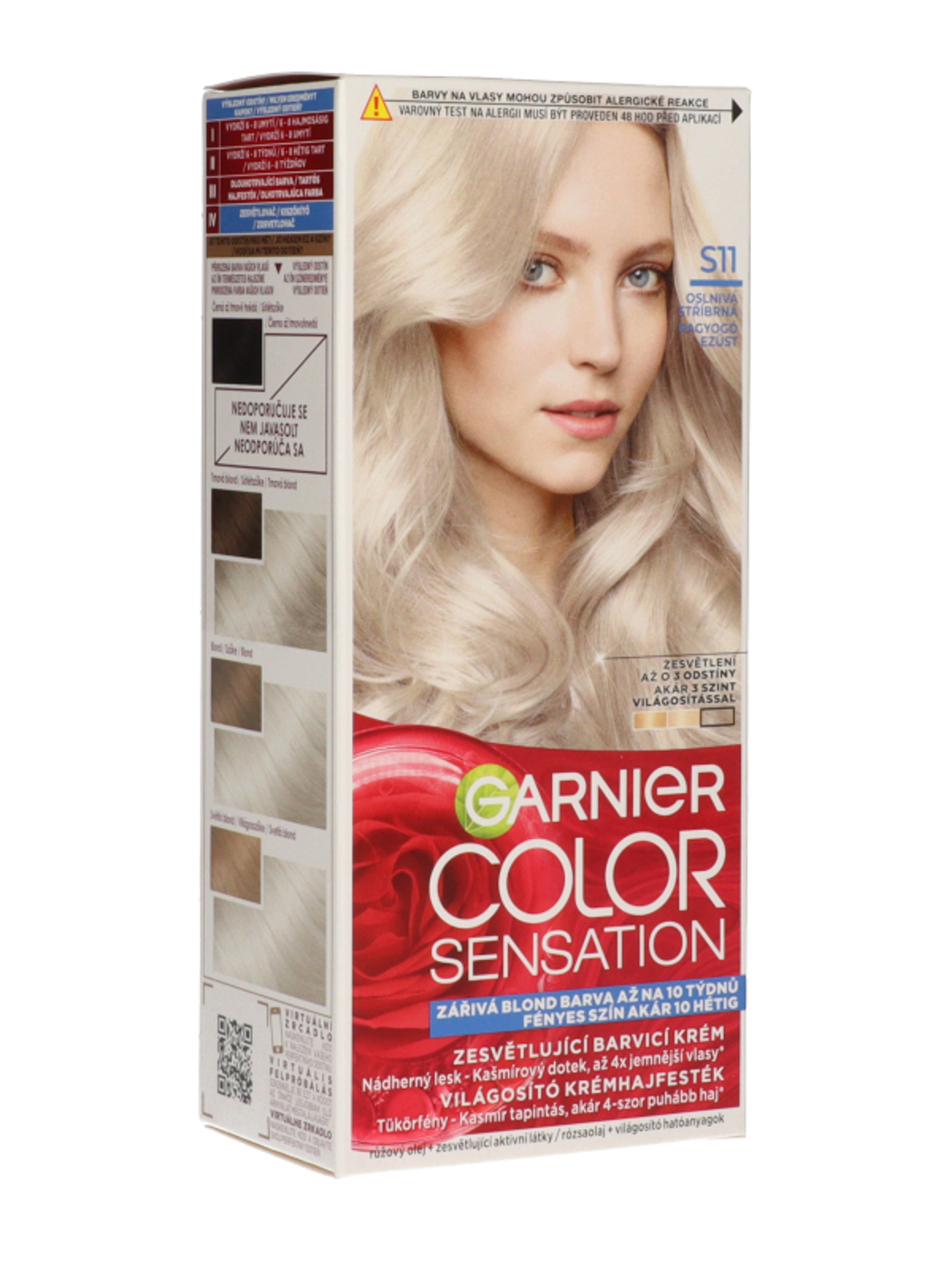 Garnier Color Sensation tartós hajfesték /S11 ragyogó ezüst - 110 ml-4