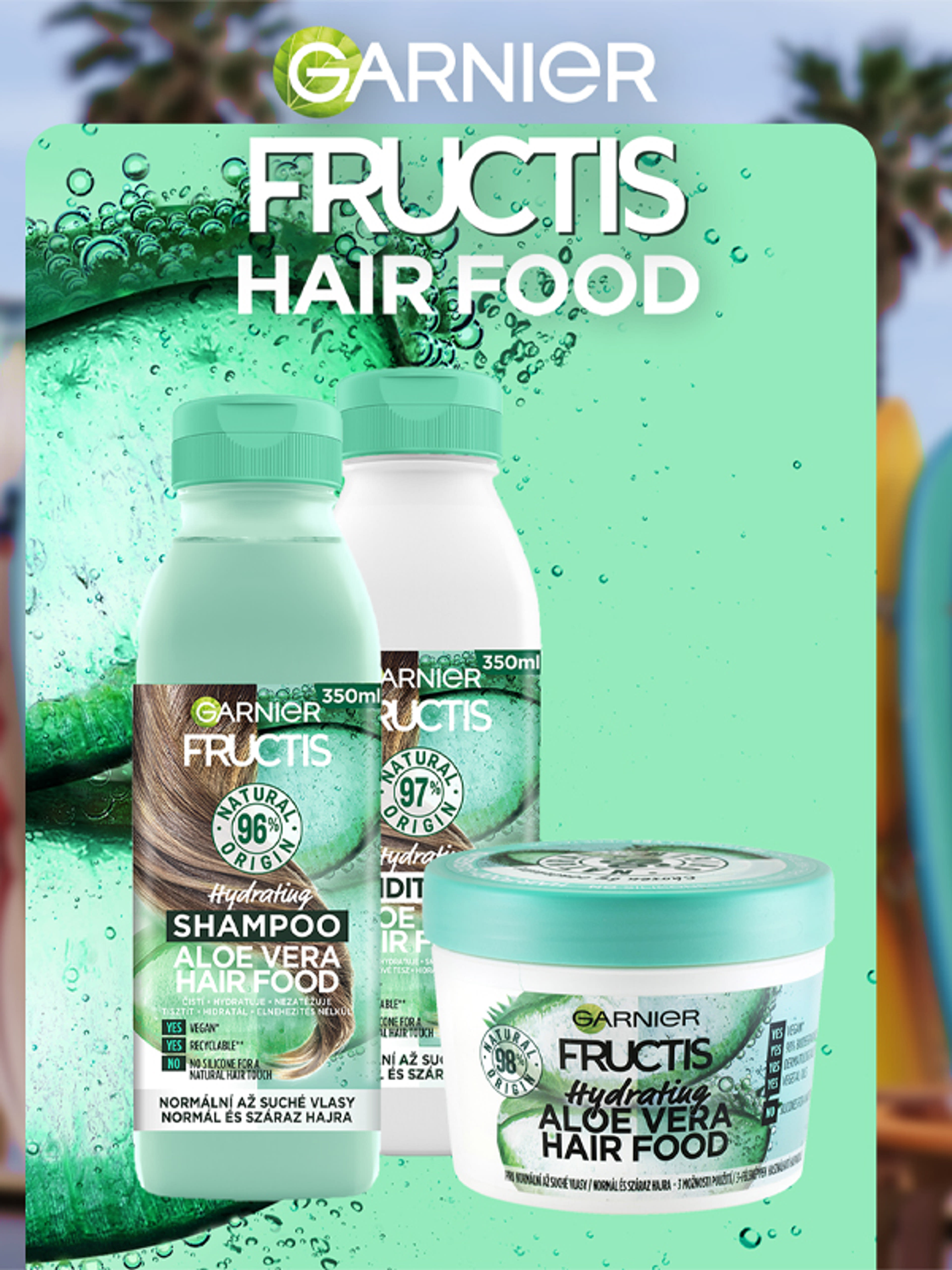 Garnier Fructis Hair Food Aloe Vera hidratáló sampon - 350 ml-4