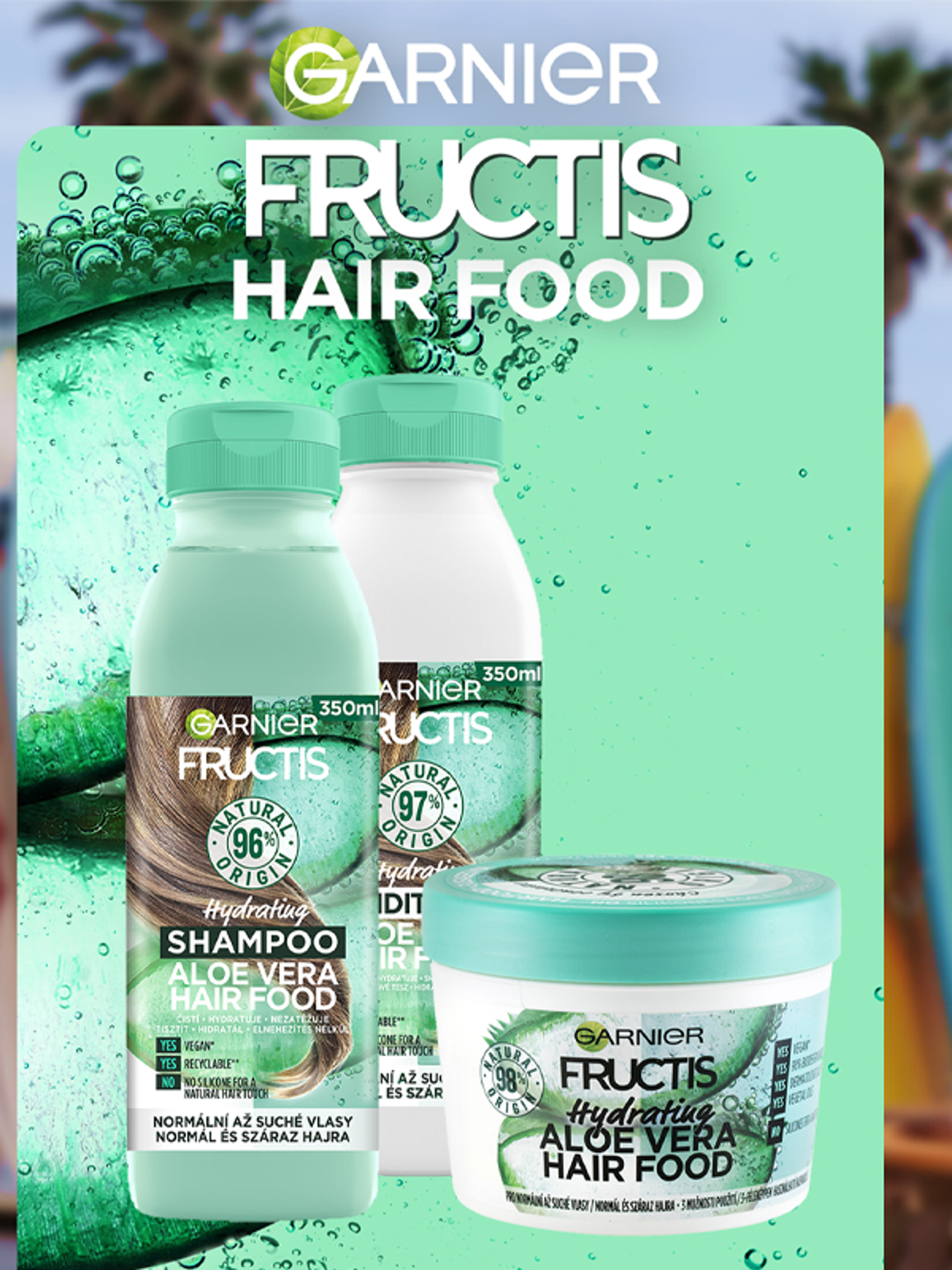 Garnier Fructis Hair Food Aloe Vera hidratáló hajbalzsam - 350 ml-4
