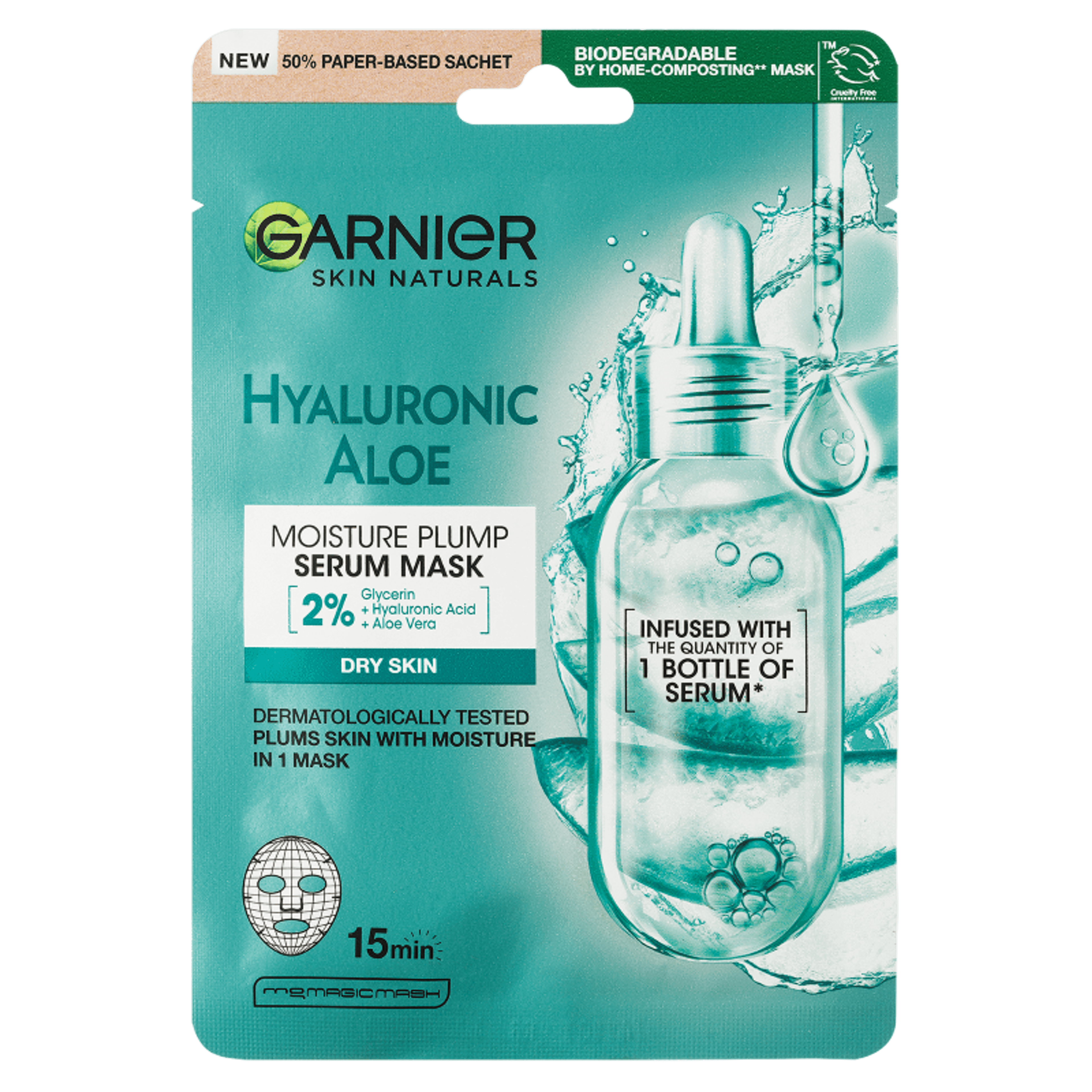 Garnier Skin Naturals textilmaszk Hyaluronic aloe - 28 g