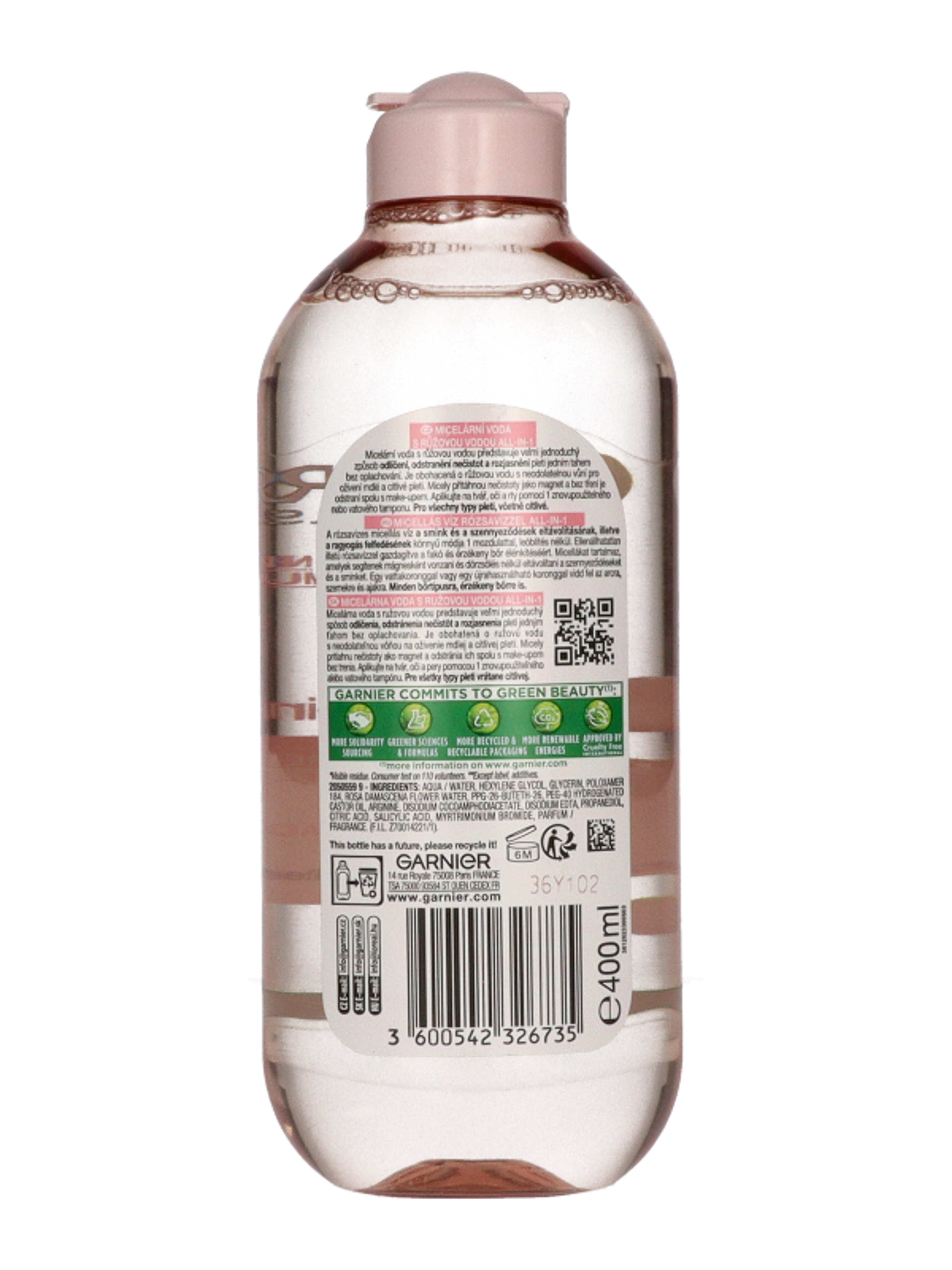 Garnier Skin Naturals Micellás arctisztító rózsavízzel - 400 ml-5