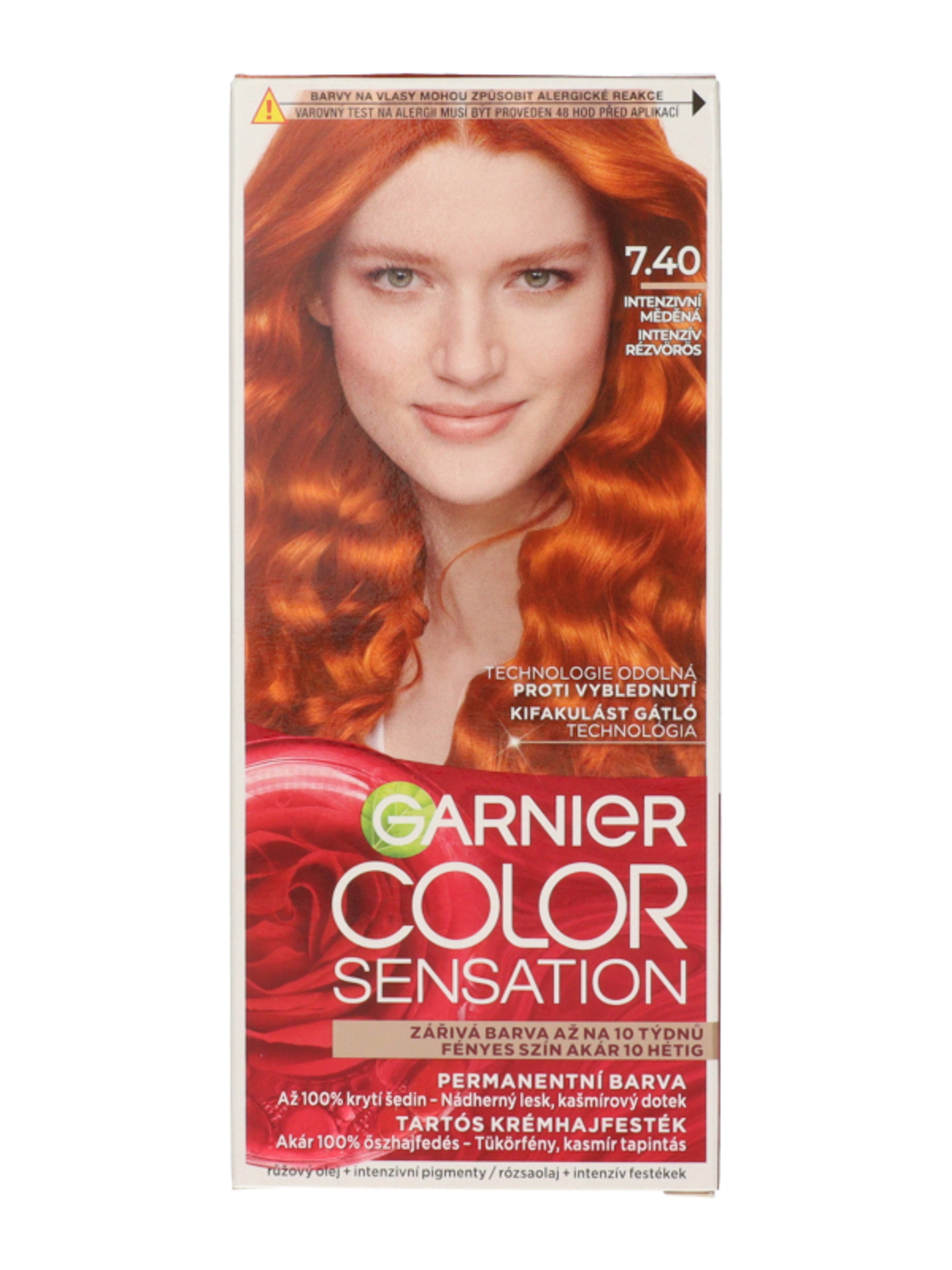 Garnier Color Sensation tartós hajfesték /7.40 Amber Light - 110 ml