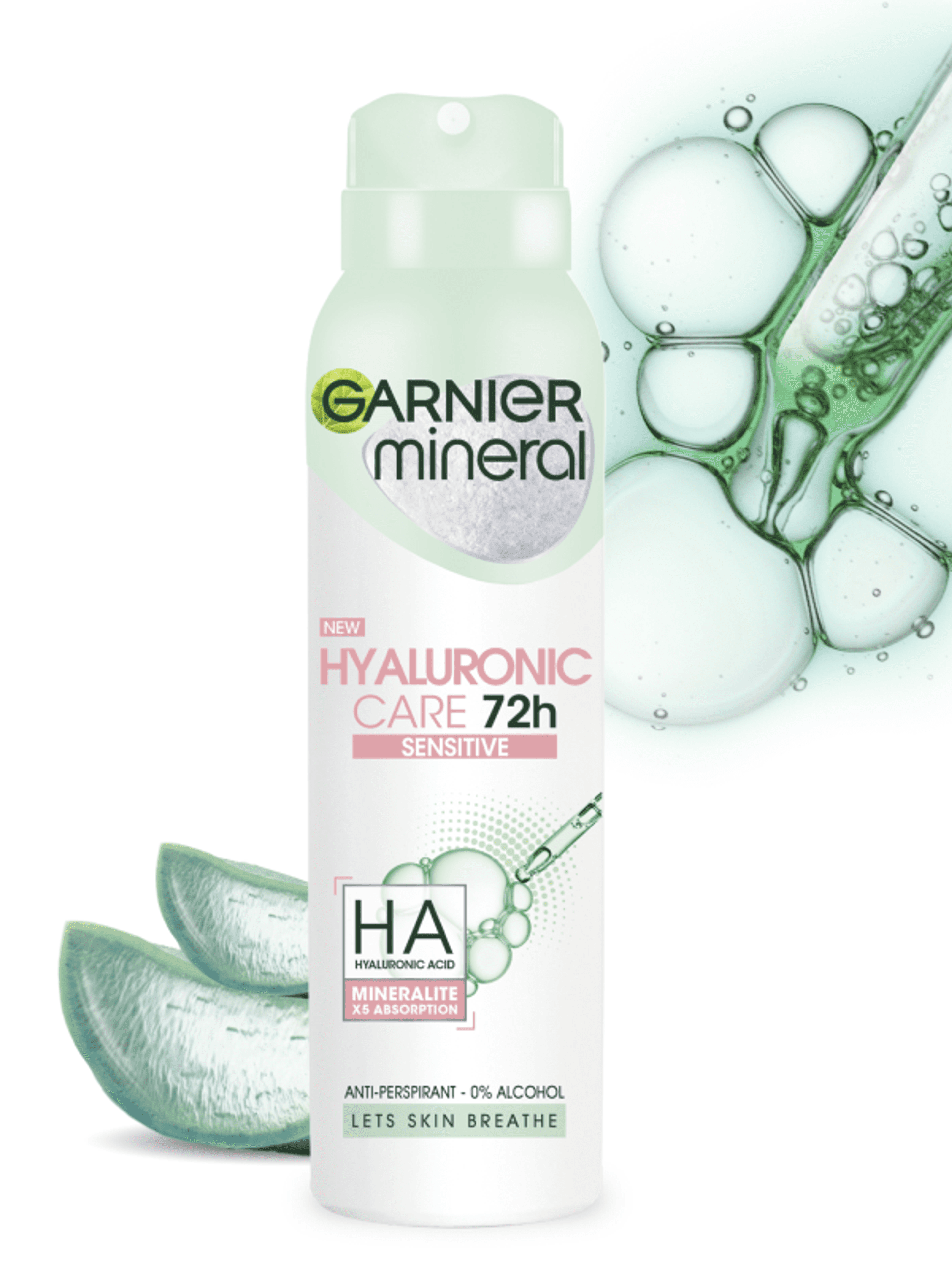 Garnier Mineral Hyaluronic Care 72h sensitive dezodor - 150 ml-2