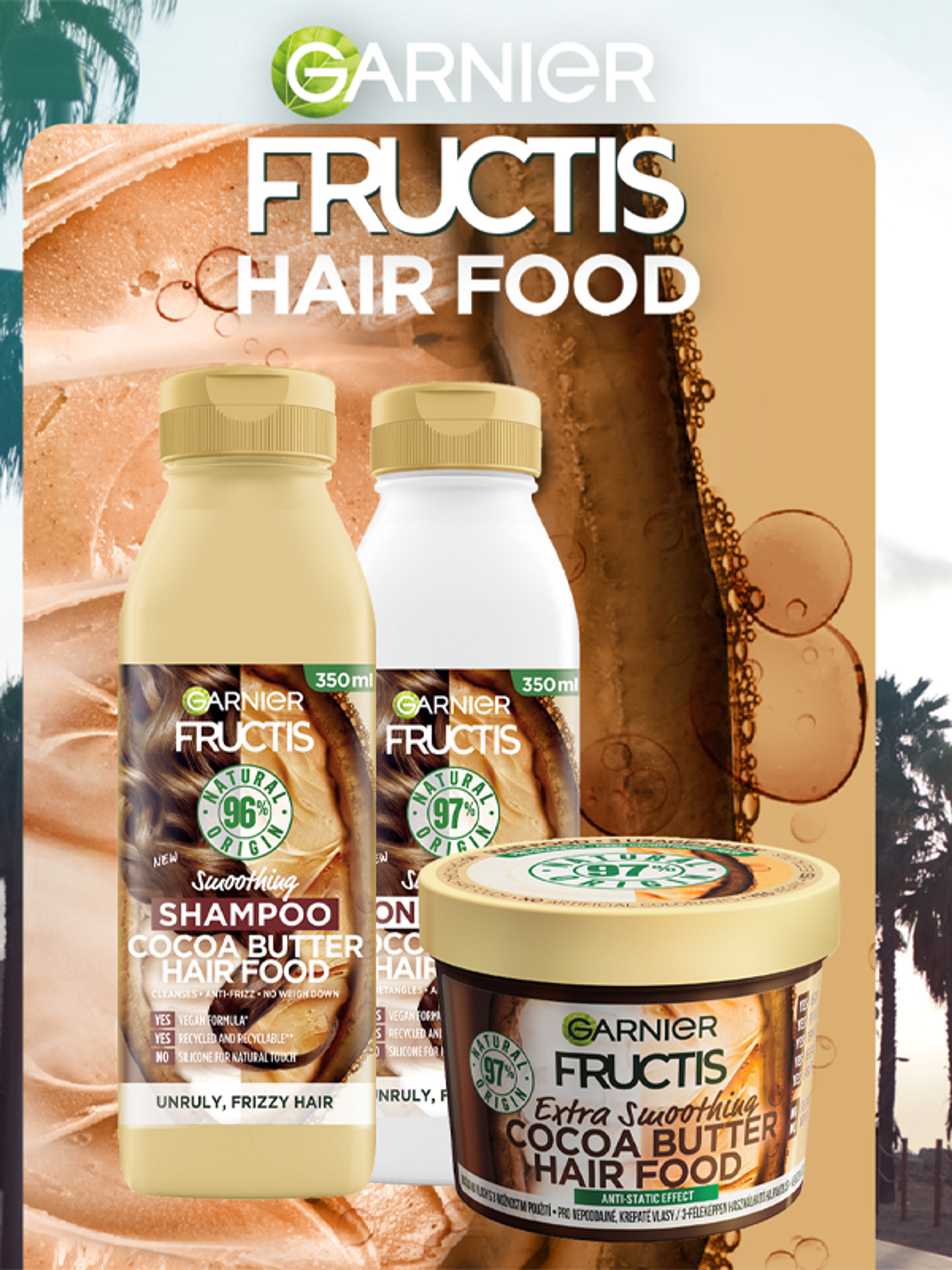 Garnier Fructis Cocoa Butter Hair Food sampon - 350 ml-3