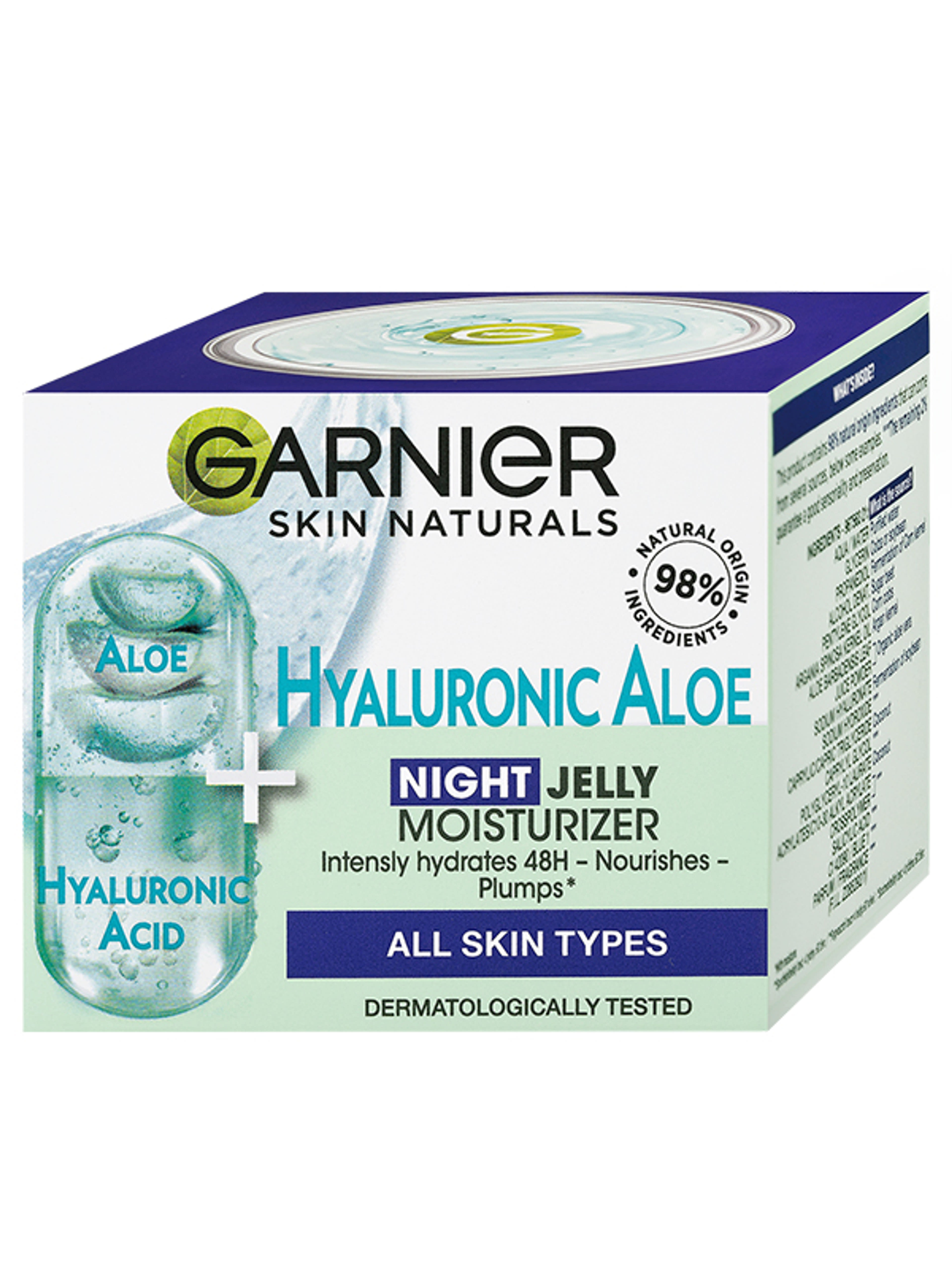 Garnier Skin Naturals Hyaluronic Aloe Jelly Night éjszakai arckrém - 50 ml