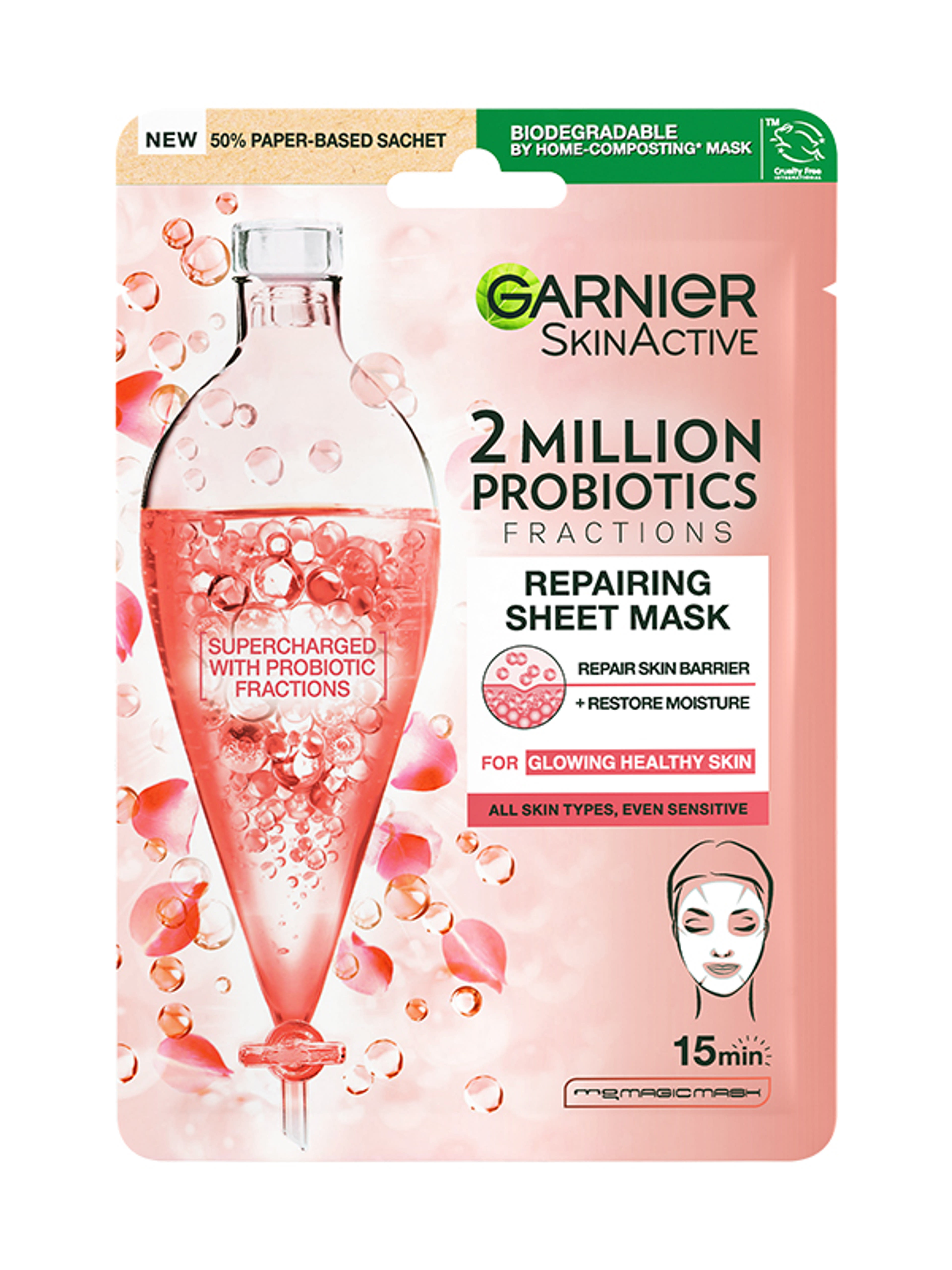 Garnier Skin Naturals texilmaszk probiotikummal  - 1 db