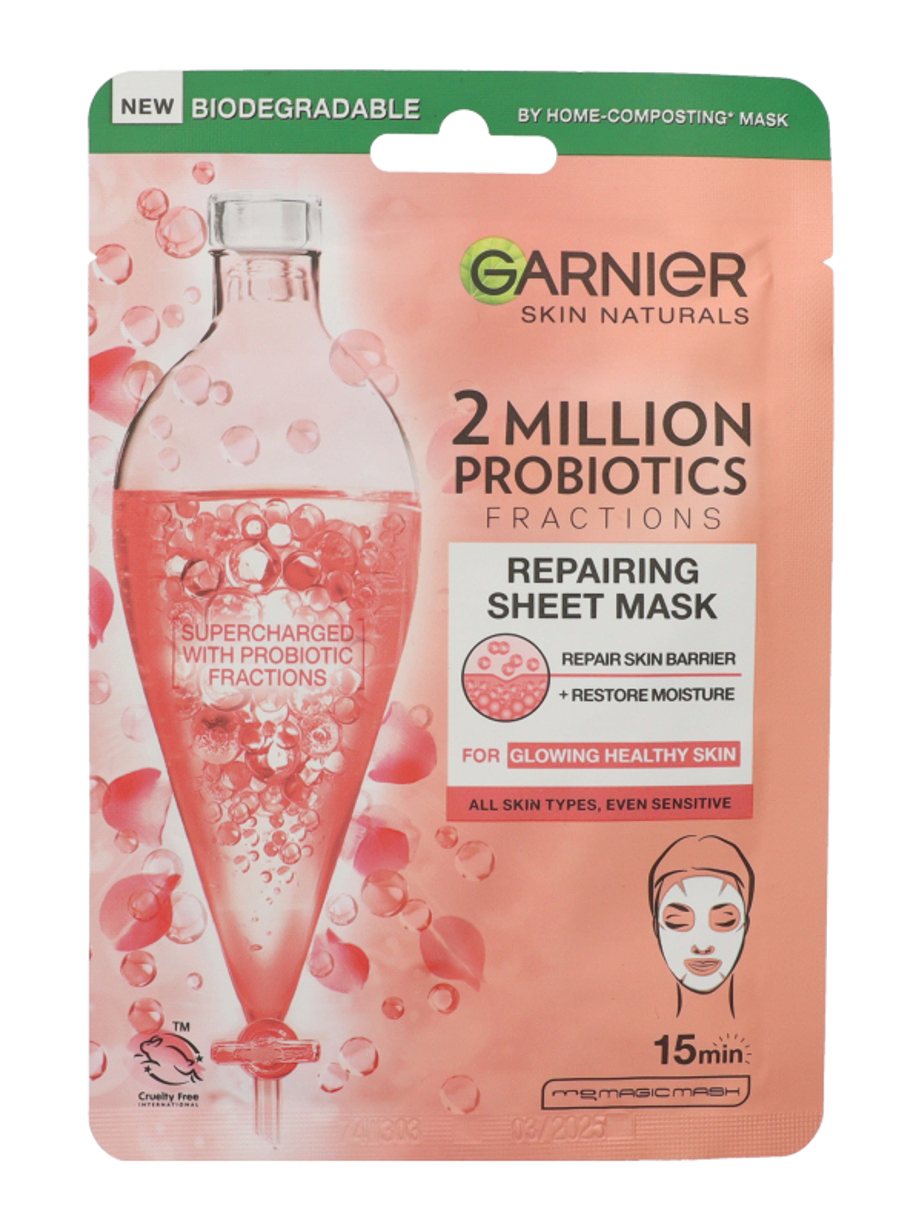 Garnier Skin Naturals texilmaszk probiotikummal  - 1 db