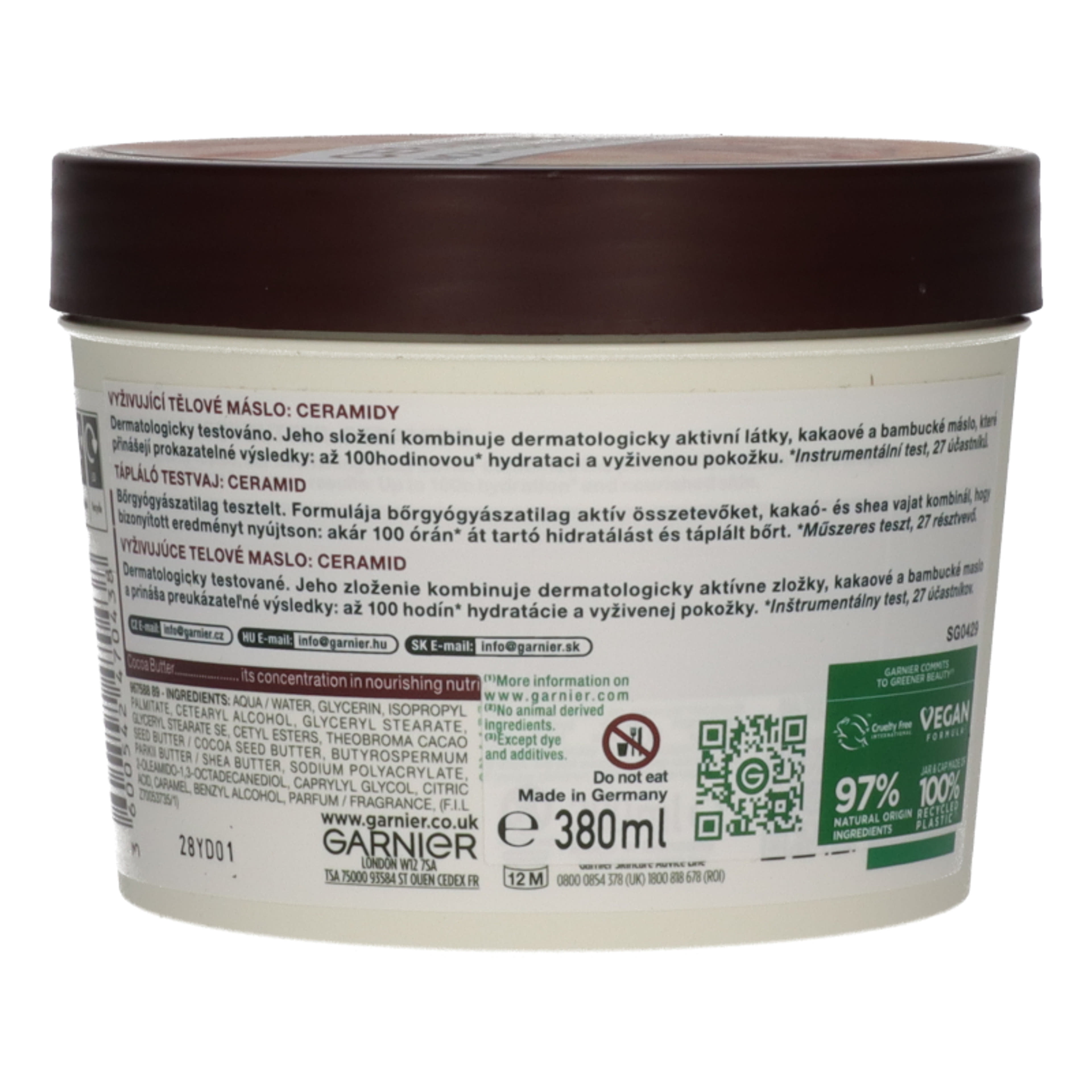 Garnier BodyFood Cocoa testápoló - 380 ml-2