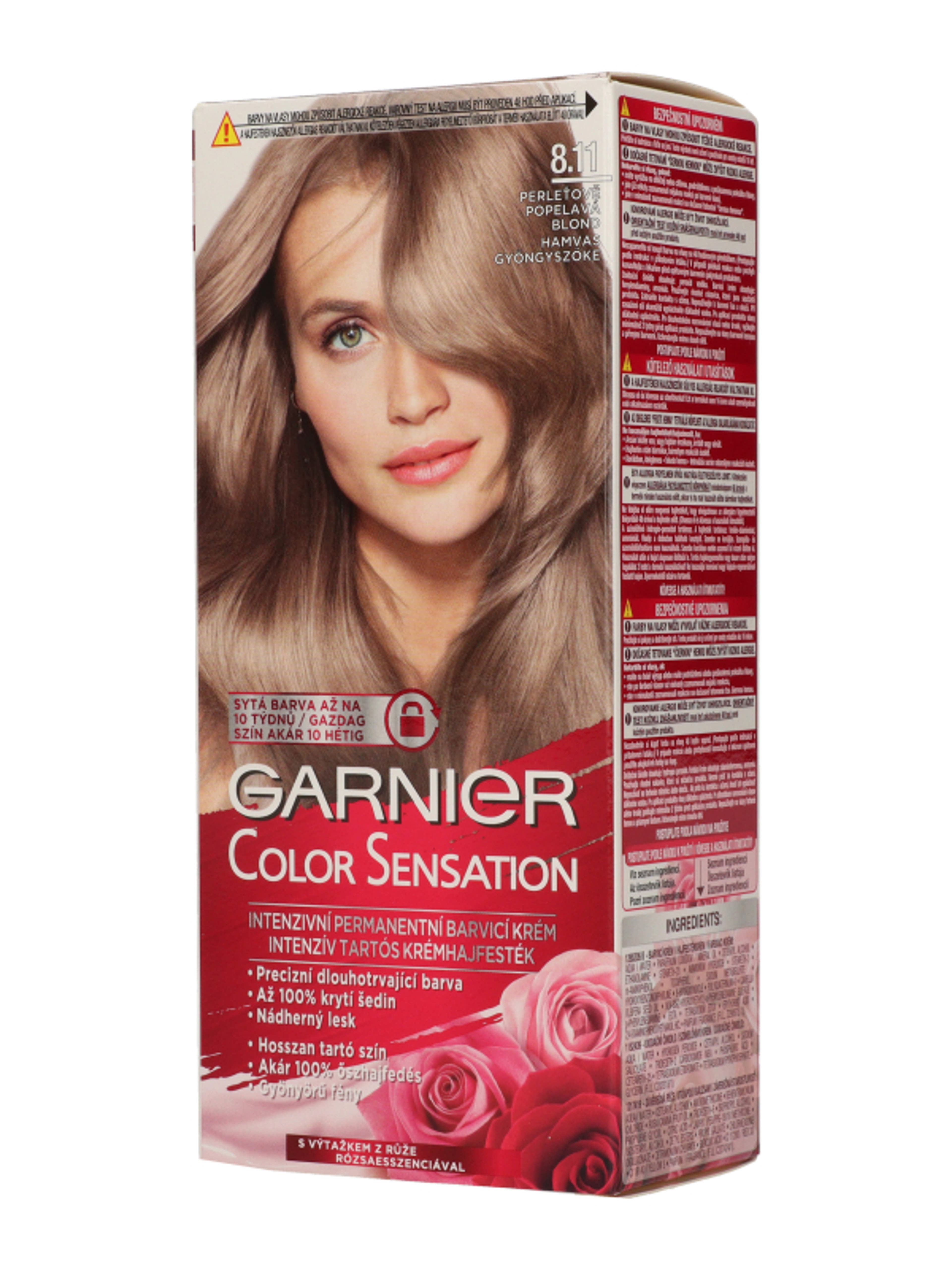 Garnier Color Sensation tartós hajfesték 8.11 - 1 db-4