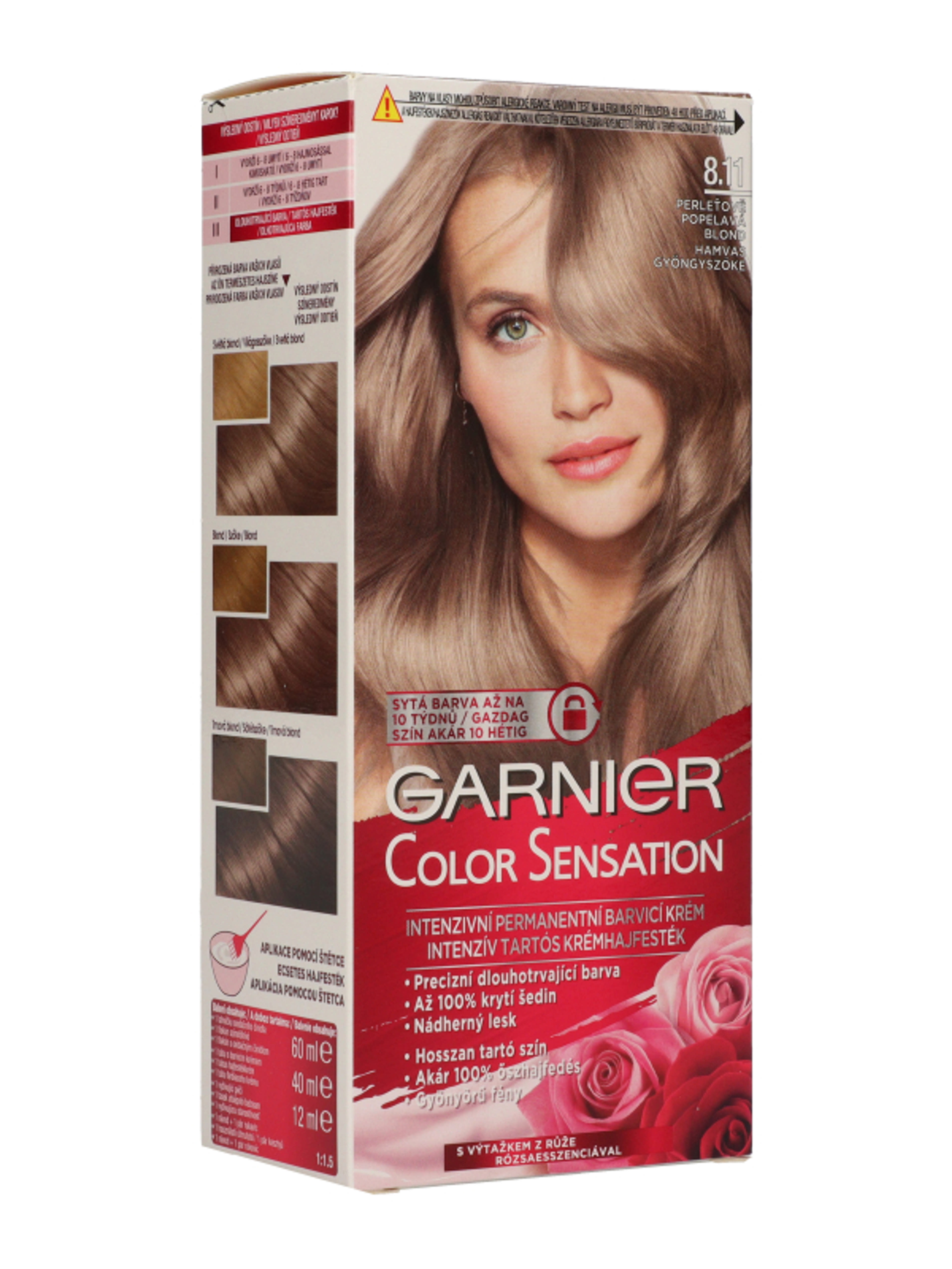 Garnier Color Sensation tartós hajfesték 8.11 - 1 db-6