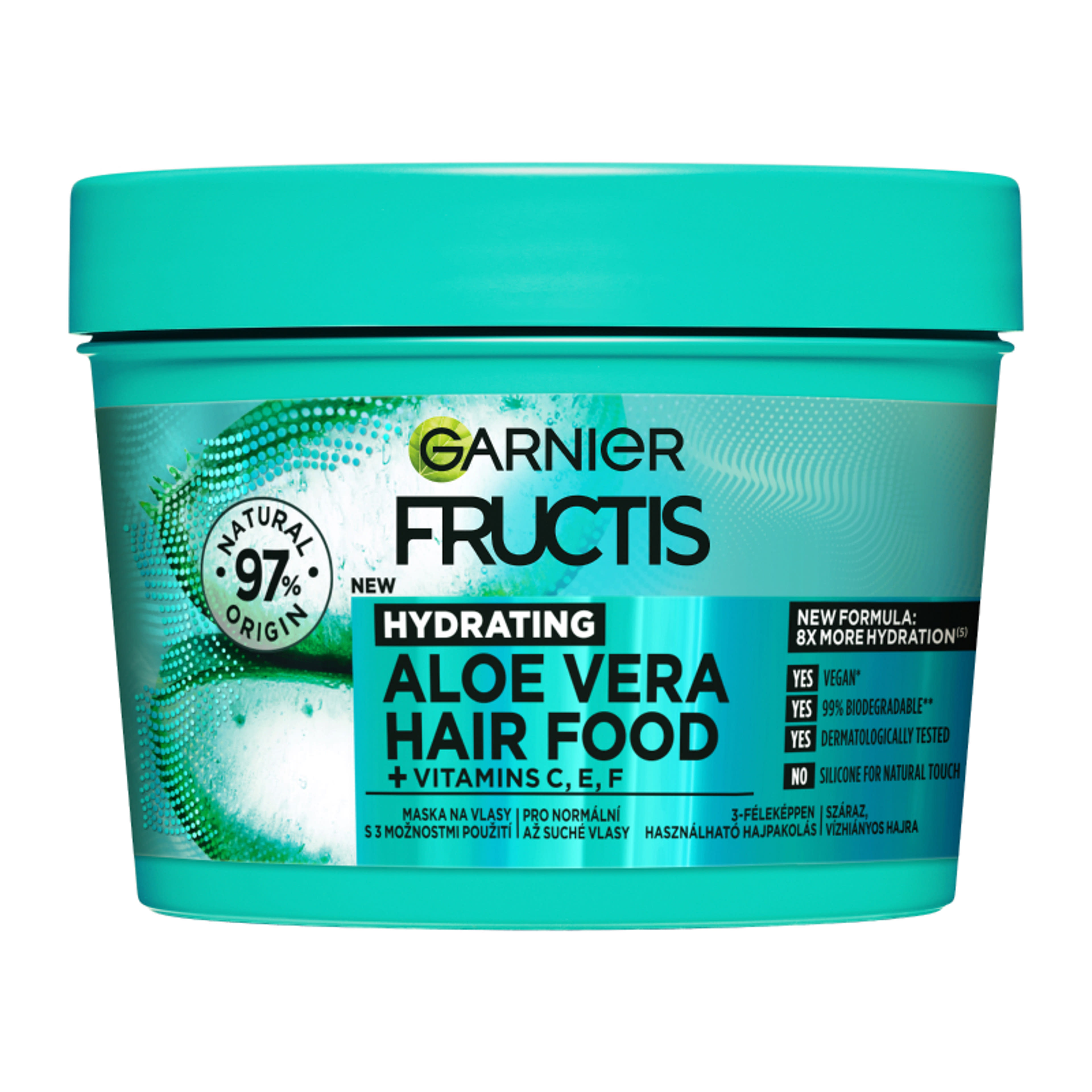 Garnier Fructis Hair Food Aloe Vera hajpakolás - 400 ml