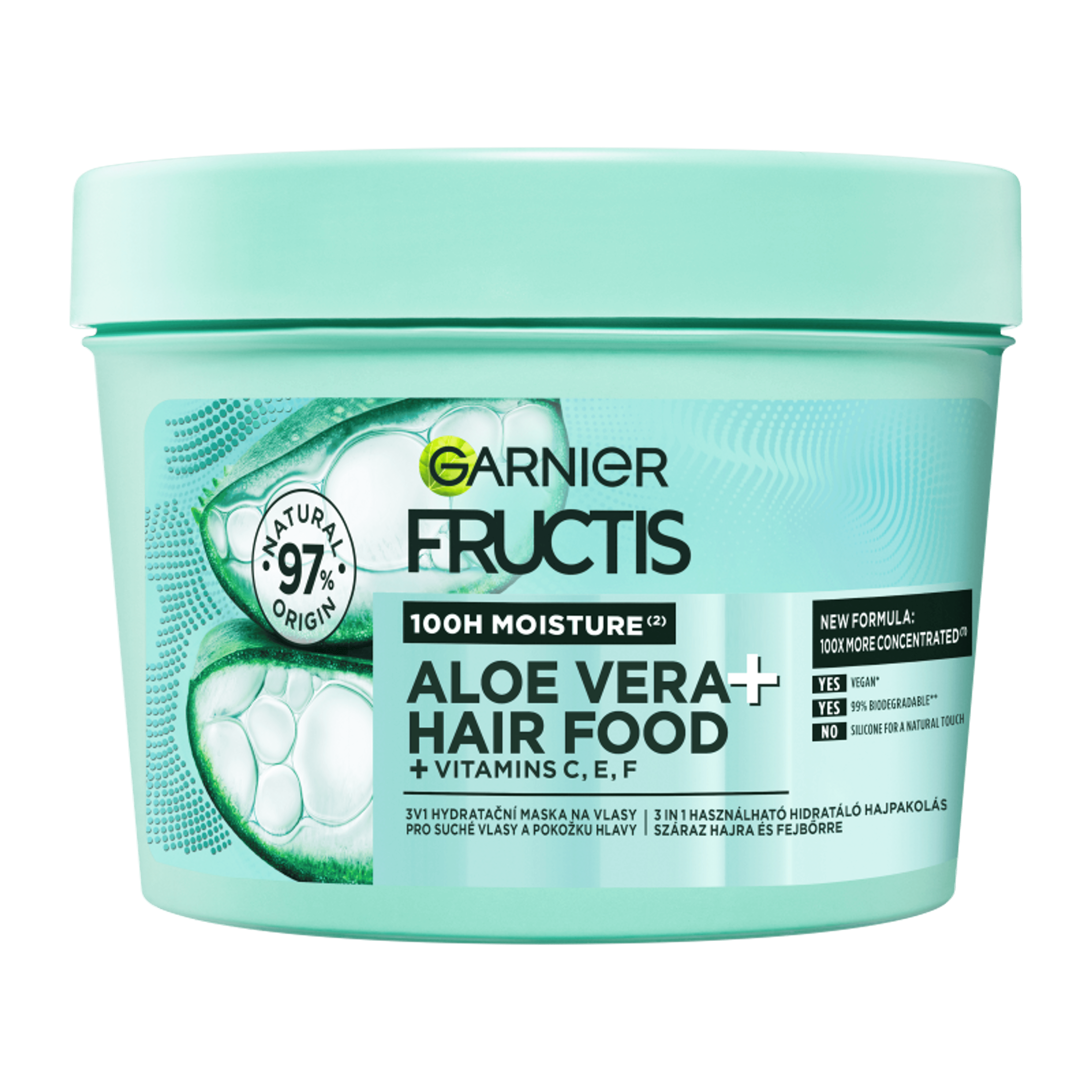 Garnier Fructis Hair Food Aloe Vera hajpakolás - 400 ml