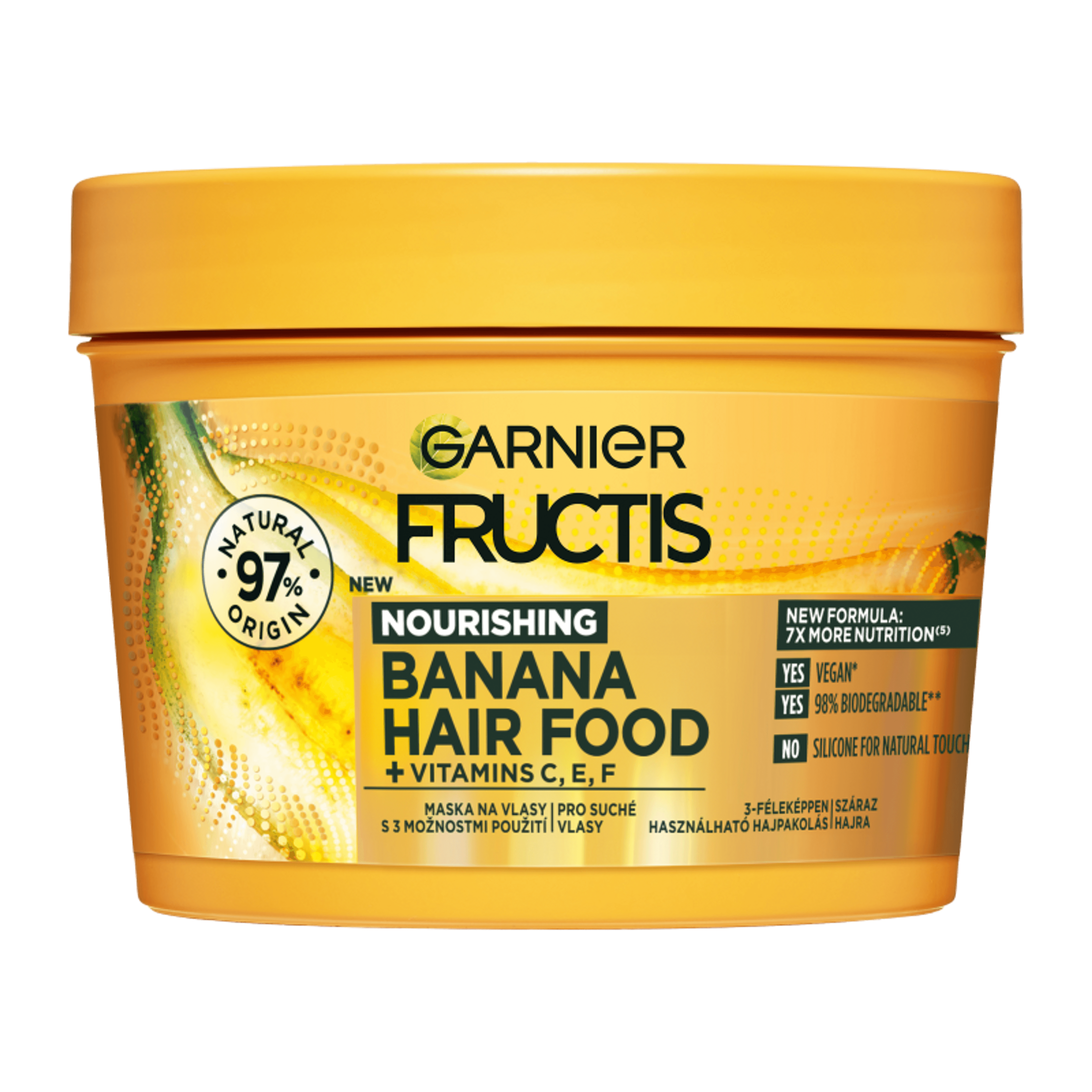 Garnier Fructis Hair Food Banana hajpakolás - 400 ml