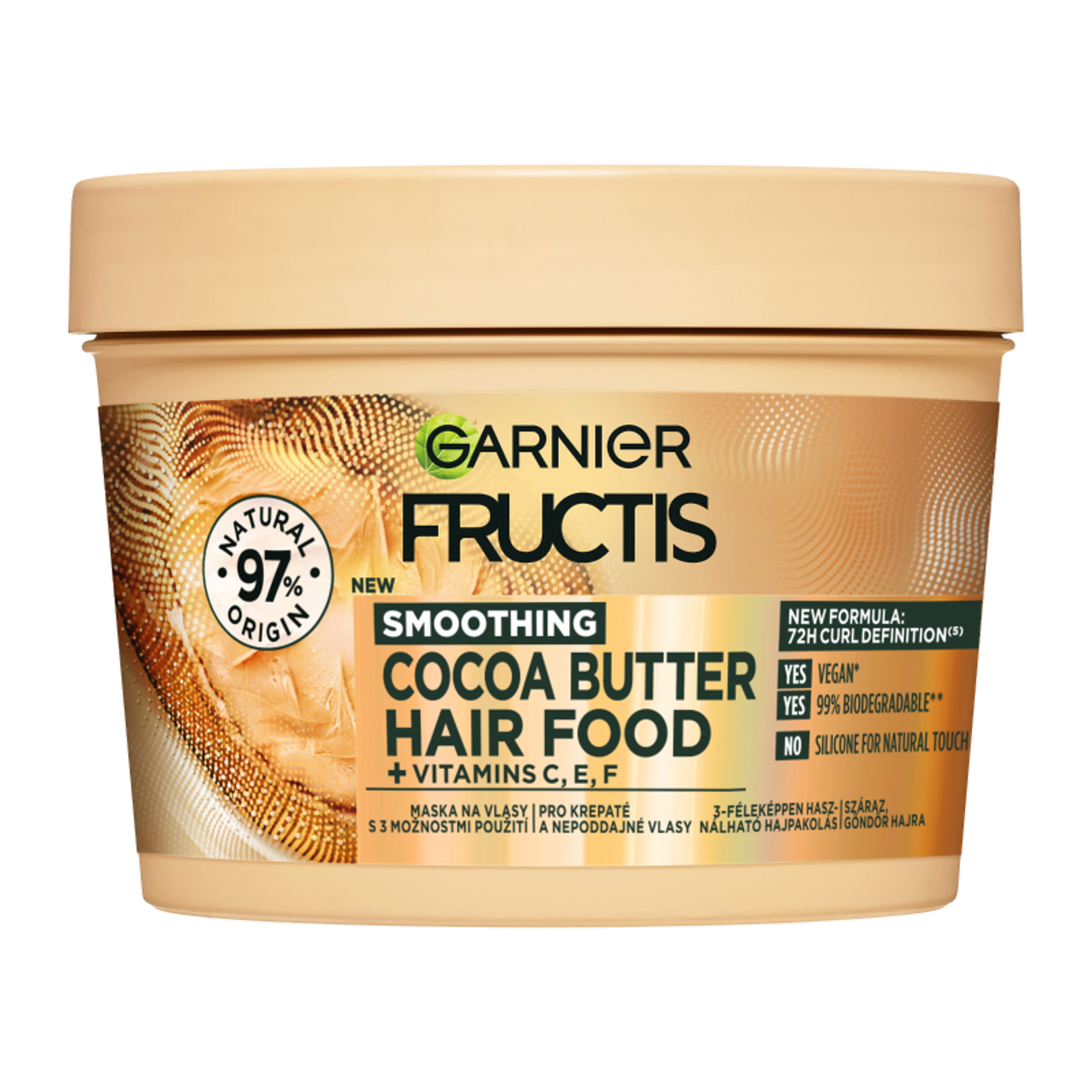 Garnier Fructis Hair Food Cocoa Butter hajpakolás - 400 ml-1