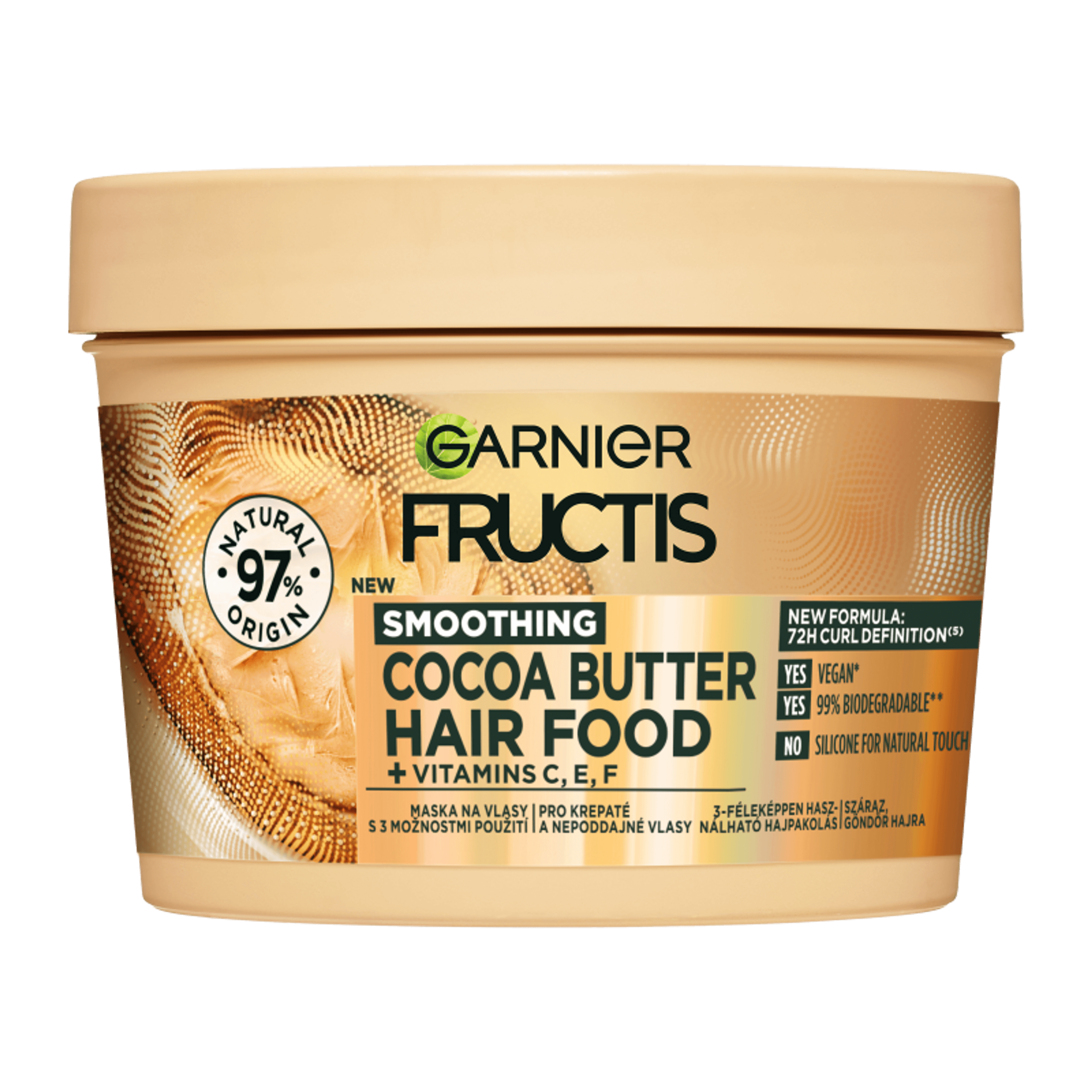 Garnier Fructis Hair Food Cocoa Butter hajpakolás - 400 ml