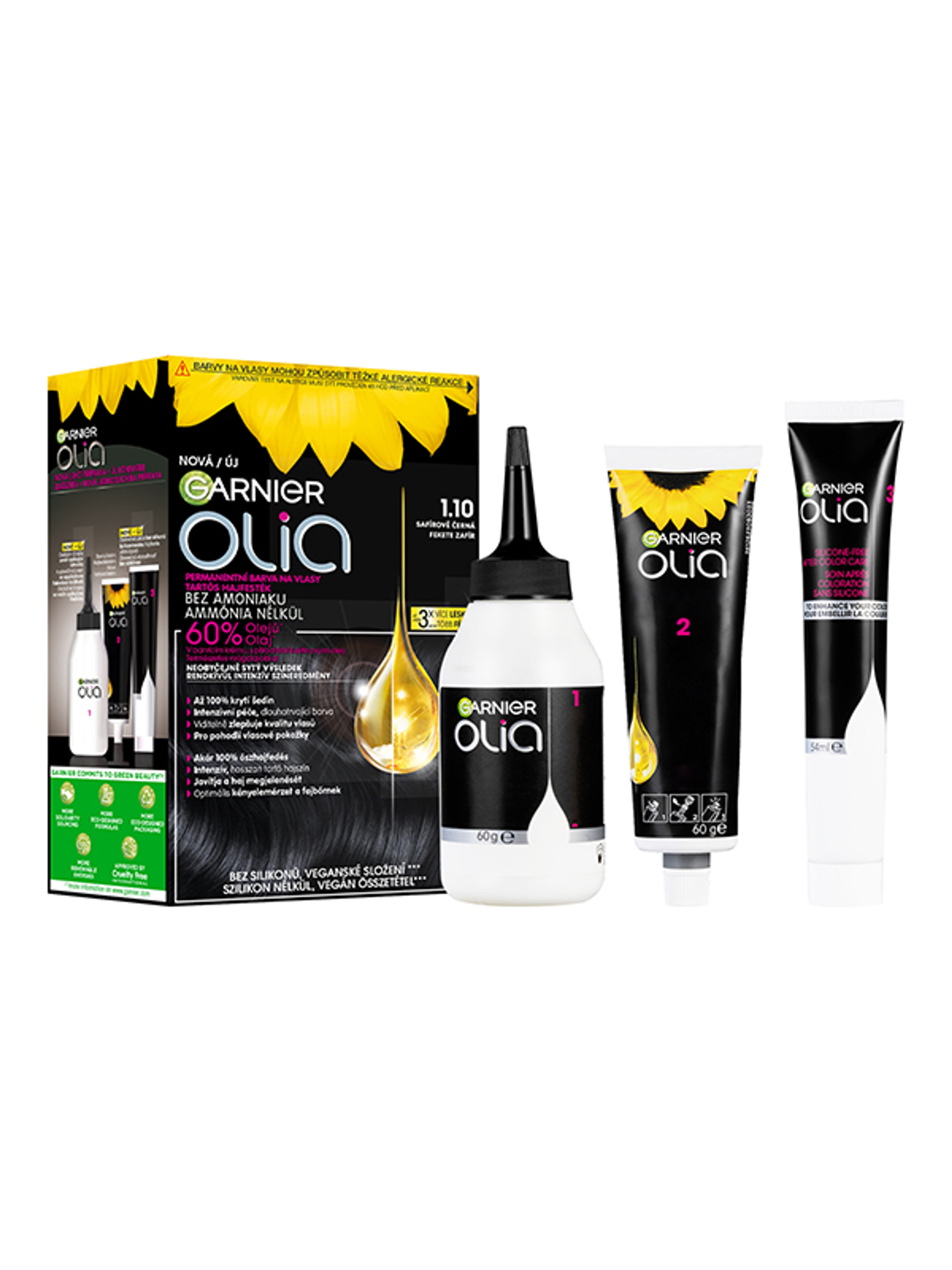 Garnier Olia hajfesték 1.10 Black Sapphire - 1 db-2