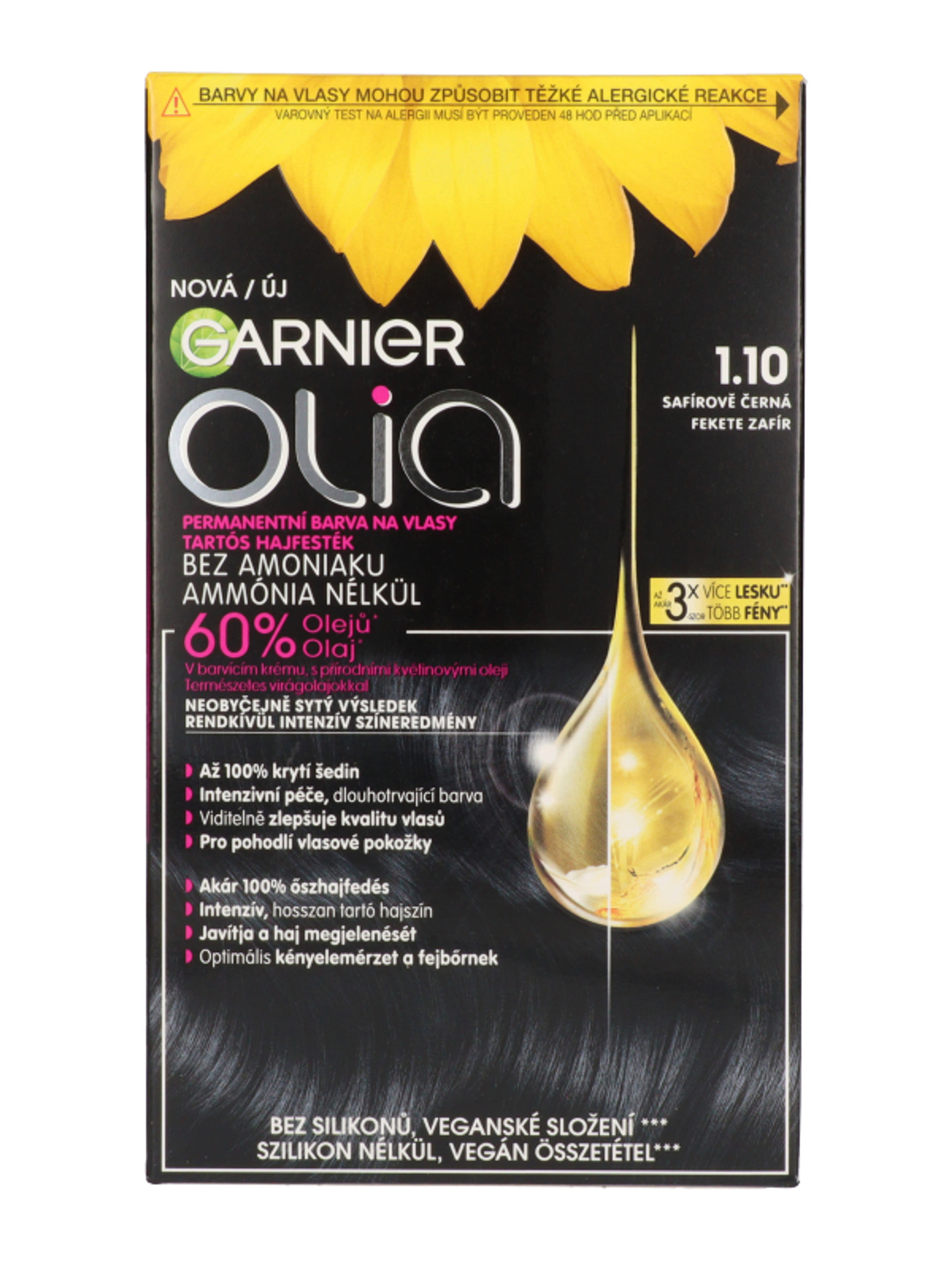 Garnier Olia hajfesték 1.10 Black Sapphire - 1 db-1