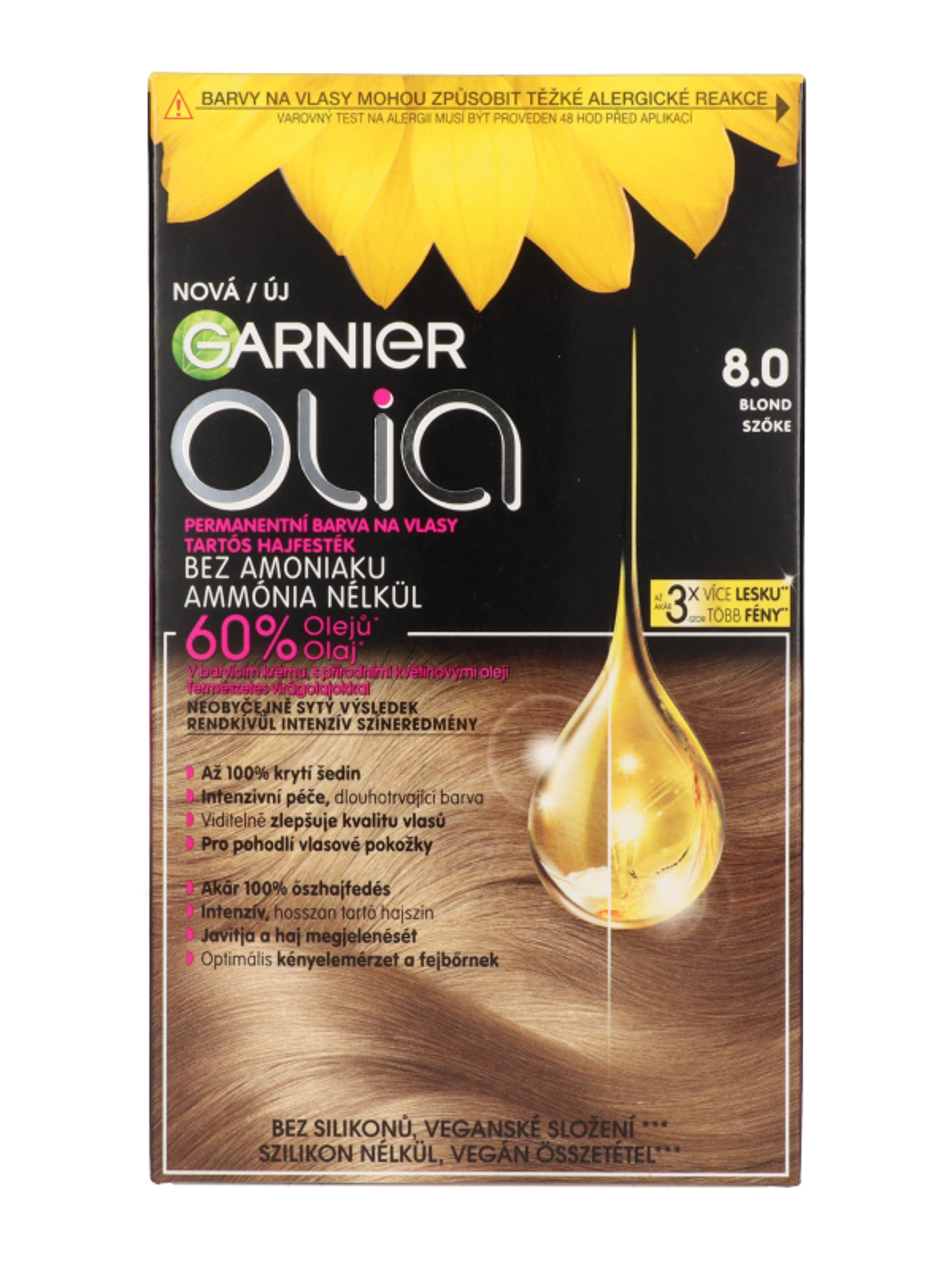 Garnier Olia hajfesték 8.0 Blond - 1 db-1