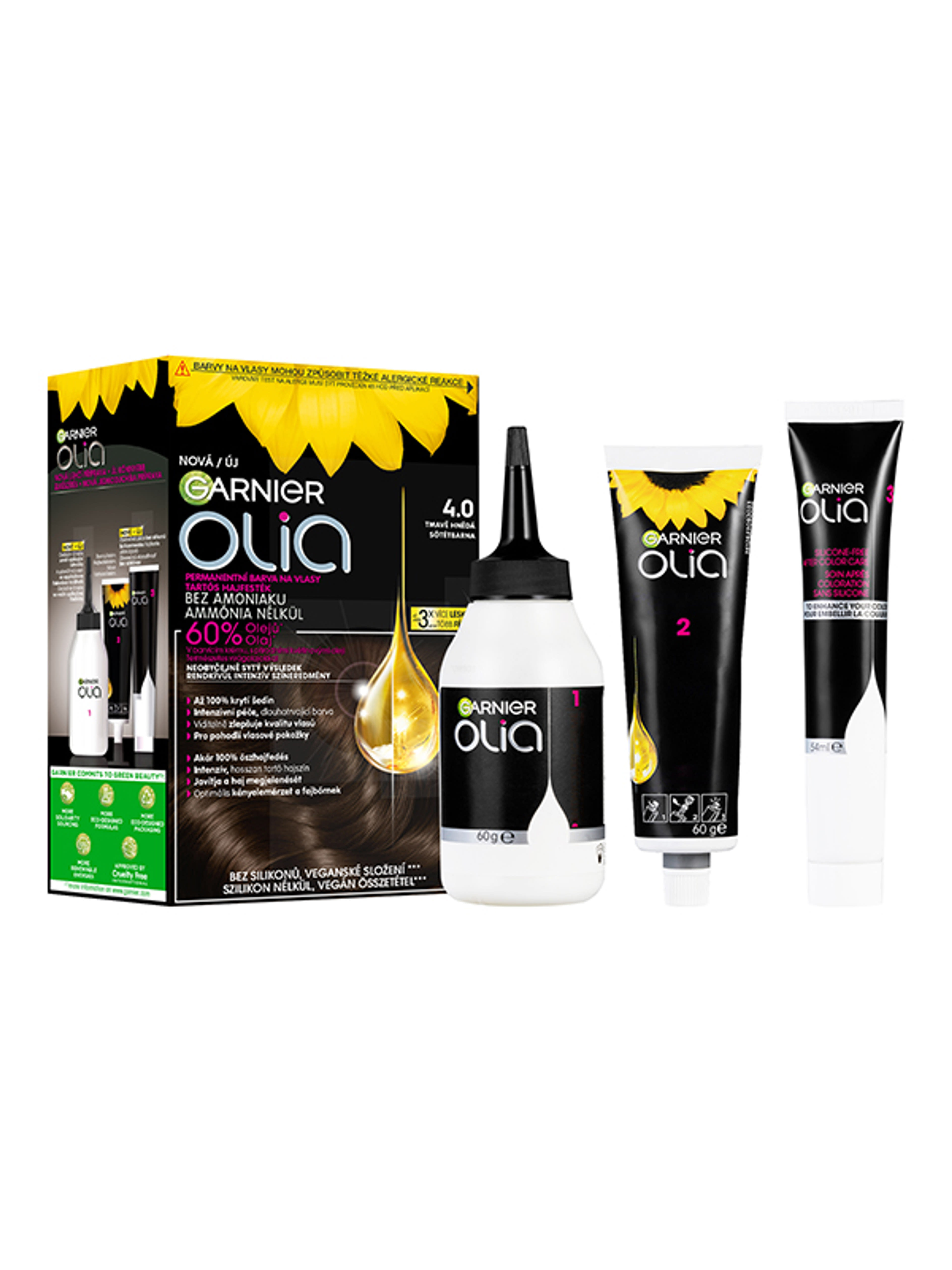Garnier Olia hajfesték 4.0 Dark Brown - 1 db-2