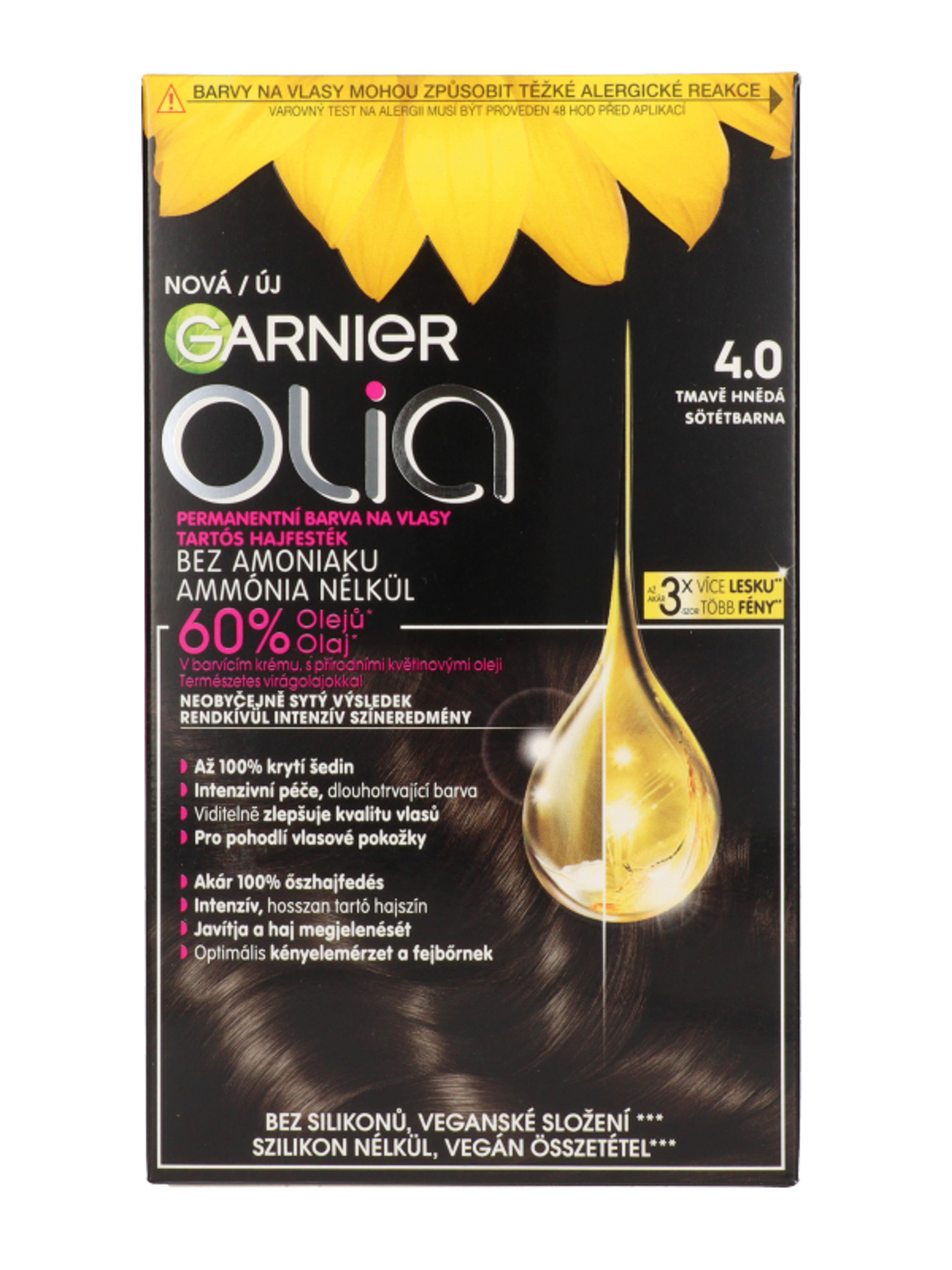 Garnier Olia hajfesték 4.0 Dark Brown - 1 db